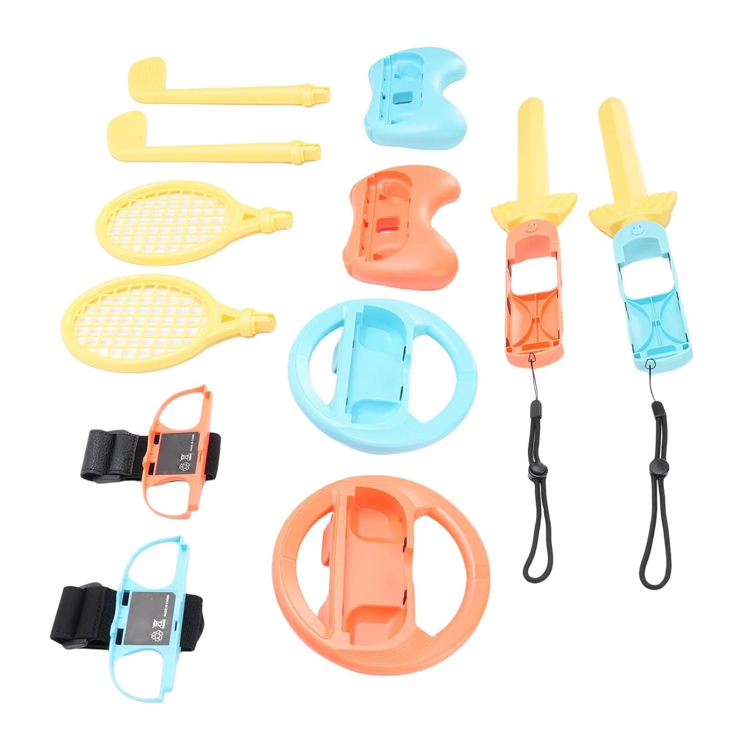 Jiawu 14 in 1 Sports Kit Fit for 2 Immersive Gaming Experience with Quality Materials for Active Family Nights