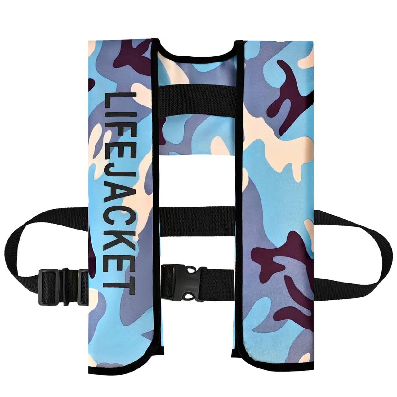 Adult Automatic Inflatable Kayak Vest PFD,Water Sports Vest for Boating Fishing Kayaking SUP Paddleboarding(fit Weight Below 330 lbs)