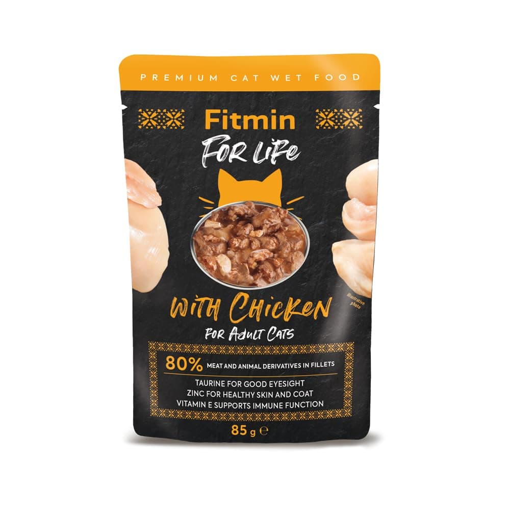 Fitmin For Life Cat Pouch Adult Chicken - Wet Cat Food - 85 gm
