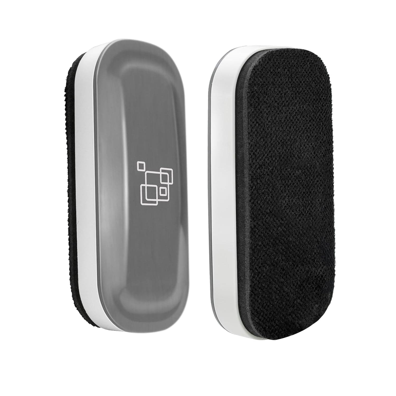 maxtek Dry Erase Eraser, Magnetic White Board Erasers - 2 Pack, Glass Whiteboard Eraser for Office and School Supplies (Gray)