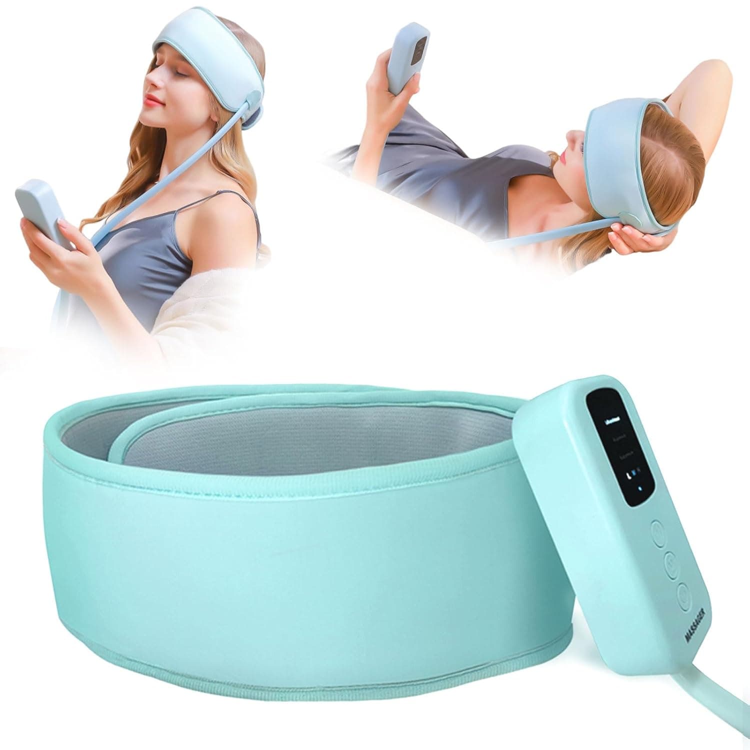 Head Massager Scalp, Electric Scalp Massager for Relaxation | Rechargeable Head Massage Tool with Kneading Nodes, Stress Relief Device for Scalp Care, Relaxation Gift for Family