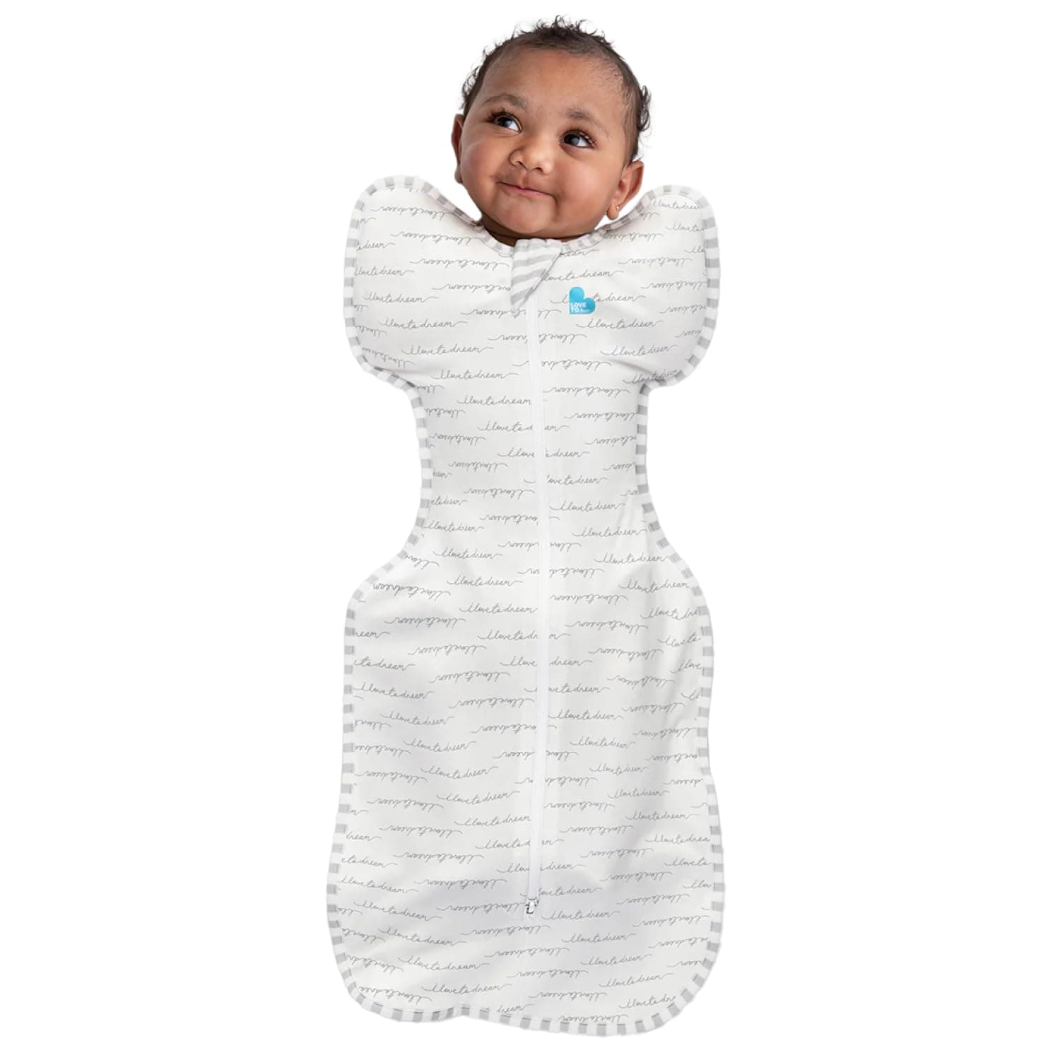 Love To Dream Swaddle Blanket. Newborn Essentials For 0-6 Months Baby Girls And Boys. 1.0 Tog Baby Sleeping Bag With Arms, Provides Comfortable And Quiet Sleep. Cotton Fabric (White, M) | Arms Up Swaddle Helps Baby Self-Soothe and Sleep Longer, Secure Fit Helps Calm Startle Reflex, Newborn Essentials 68–75F