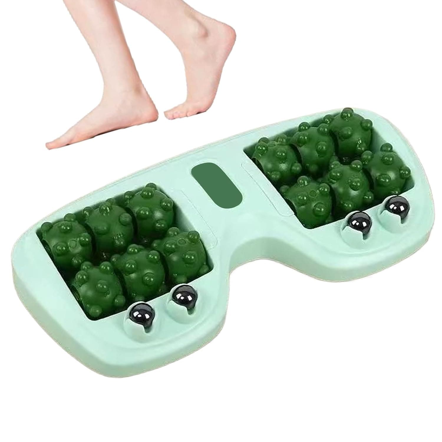 Foot Massage Roller Tool Portable Relaxation Recovery Gym Accessories | Double Foot Manual Massage Roller Elderly Runners Relaxation Relieving Home Studio Gym Outdoor Bedroom Travel Business Trip