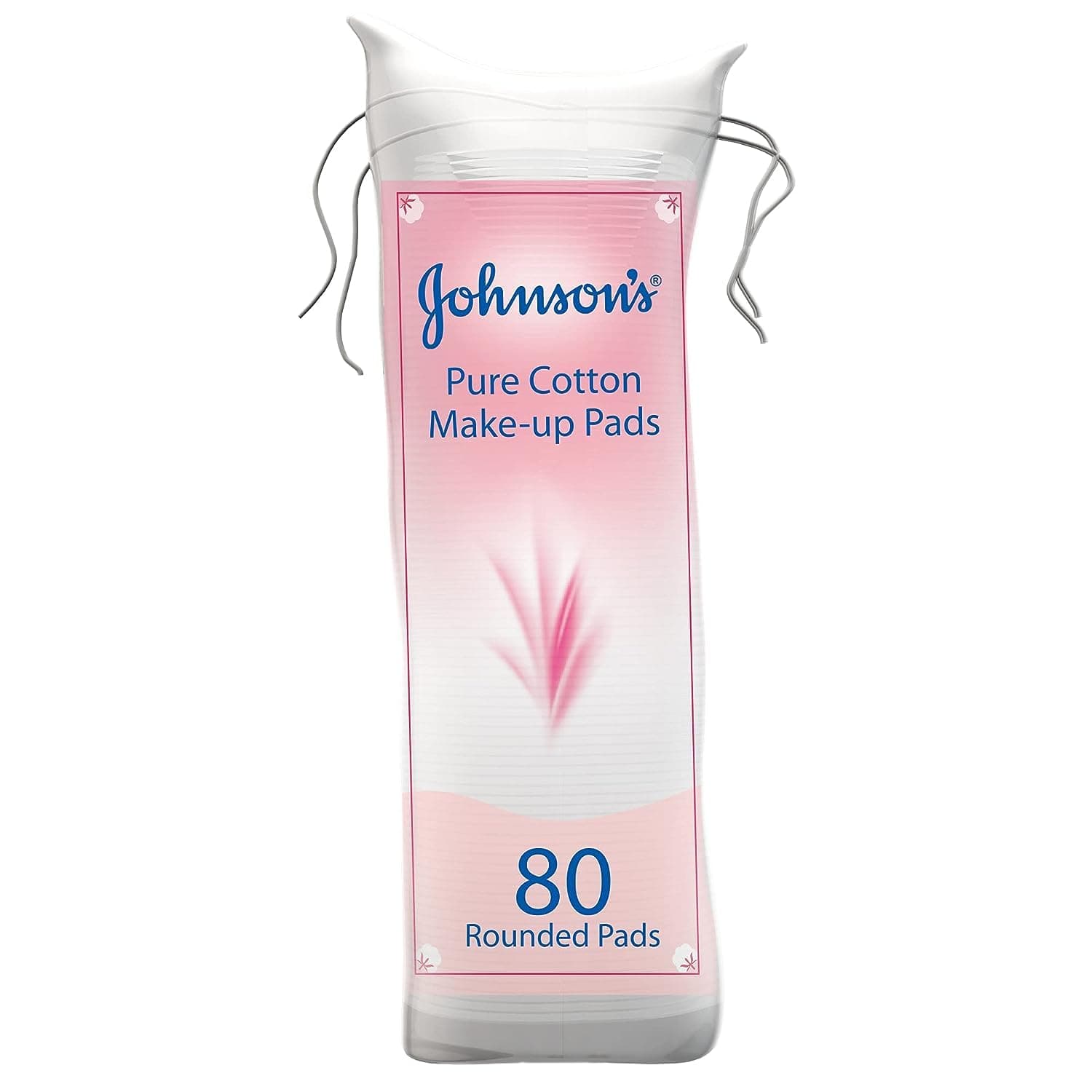 Johnson & Johnson Pure Cotton Pads, Pack Of 80 Round Pads