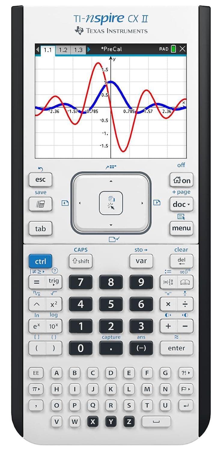 Texas Instruments TI-Nspire CX II Color Graphing Calculator with Student Software (PC/Mac)