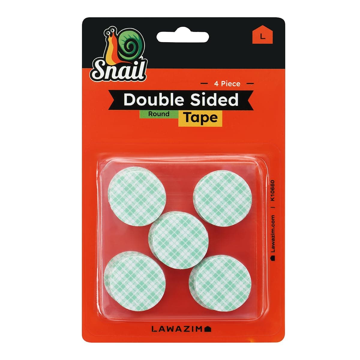Lawazim Snail Double Sided Mounting Tape 4 Piece Round Shape | Round Foam Stickers Pads Suitable for Photo Album Walls