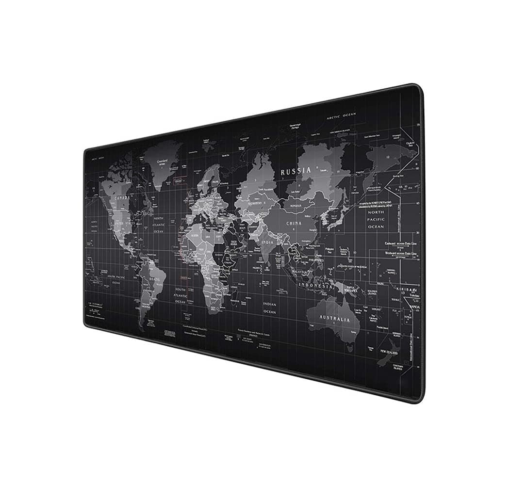 Old World Map Thickened Gaming Mouse Mat - 90x40cm, Desk Pad for Mouse, Keyboard, Notebook