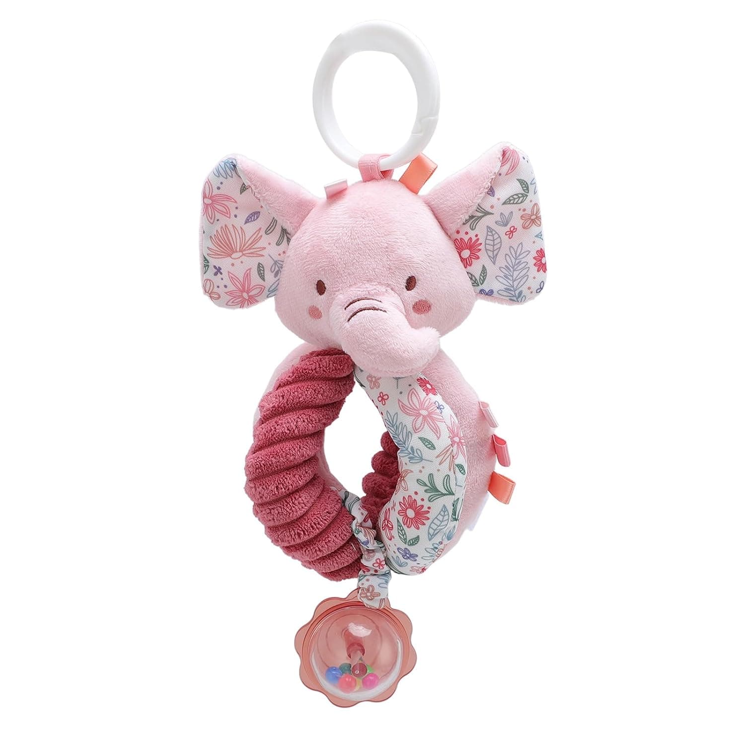 Baby Pram Hanging Toy for Infants, Plush Grave Ball, Educational and Interactive Development, Car Seat Toy for Infants, Easy to Carry with Luminous Ends
