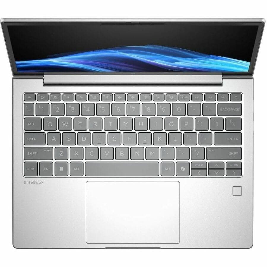 HP EliteBook 6 G1i 13.3" Notebook - WUXGA - 60 Hz - Intel Core Ultra 5 235U - vPro Technology - 16 GB - 512 GB PCIe NVMe SSD - English Keyboard - Pike Silver Aluminum - Intel Chip - 1920 x 1200 - Wind