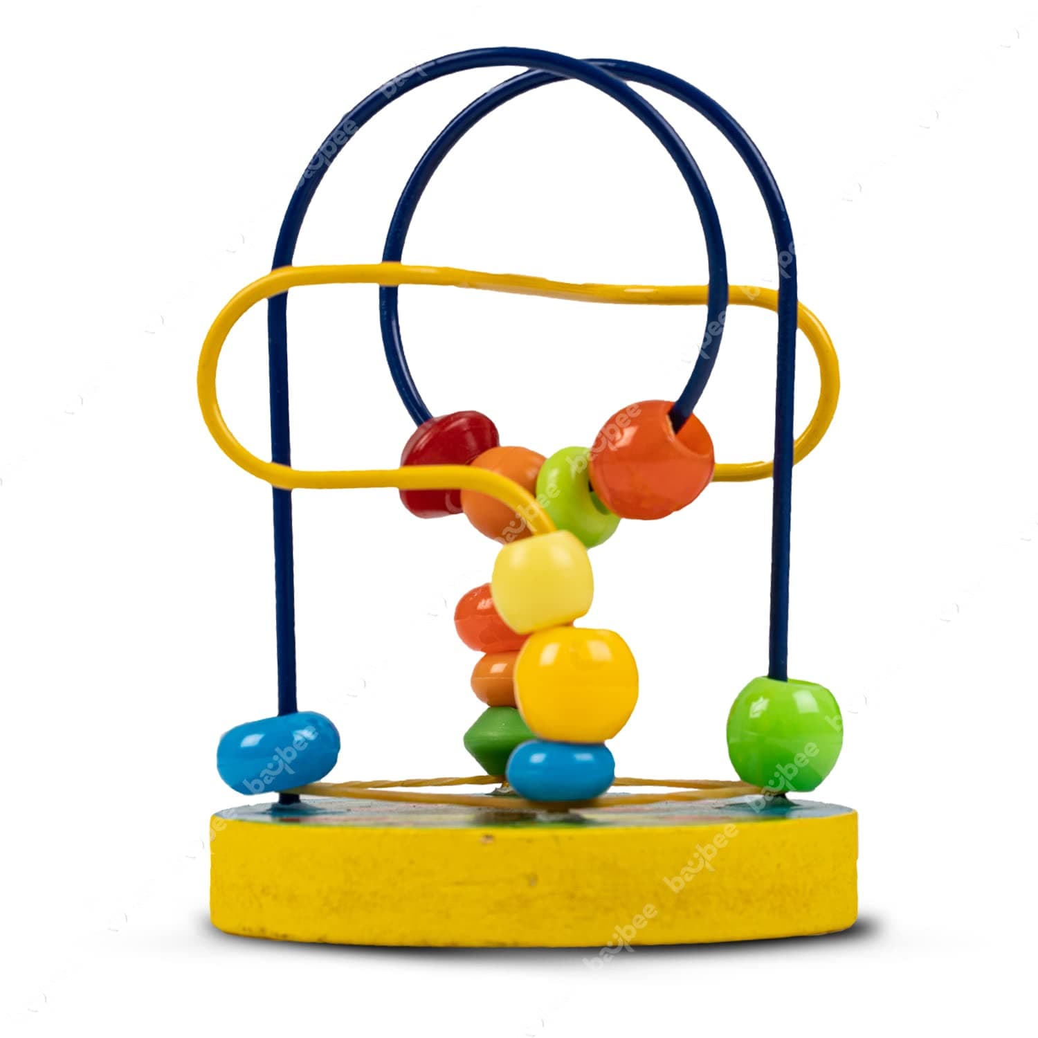 Baybee Wooden Beads Maze Roller Coaster Puzzle Game Kids Toys, Wooden Toy with Shapes Color Recognition Rolling Beads, Abacus Learning Activity Center Educational Baby Toy Puzzle for Kids 3+Years