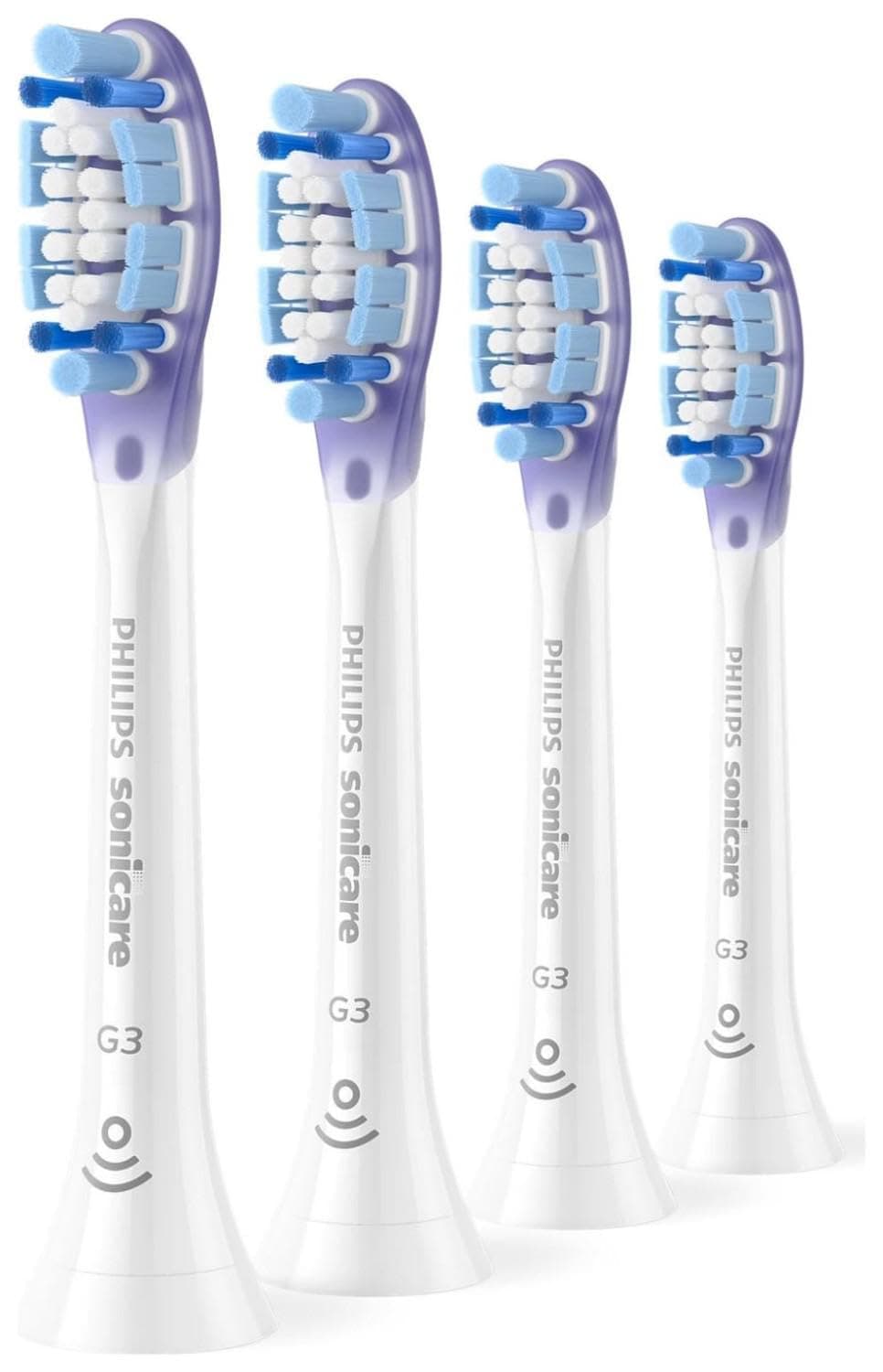 Philips Sonicare G3 Premium Gum Care Original Replacement Brush Heads, White, Pack of 4, HX9054/87