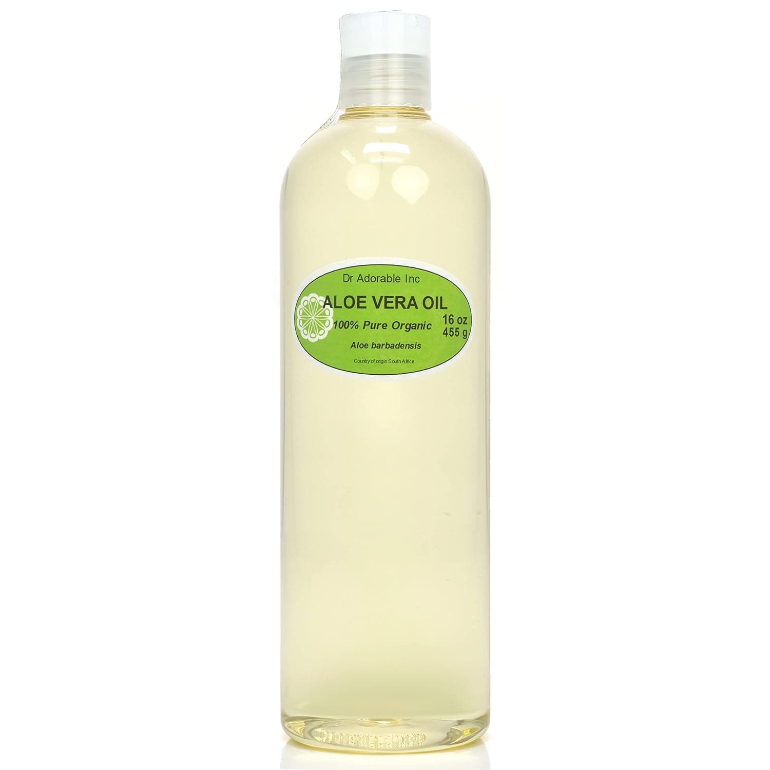 Dr Adorable - 16 oz - Aloe Vera Oil - 100% Pure Natural Organic | Moisturizing for Skin Hair Massage DIY Beauty