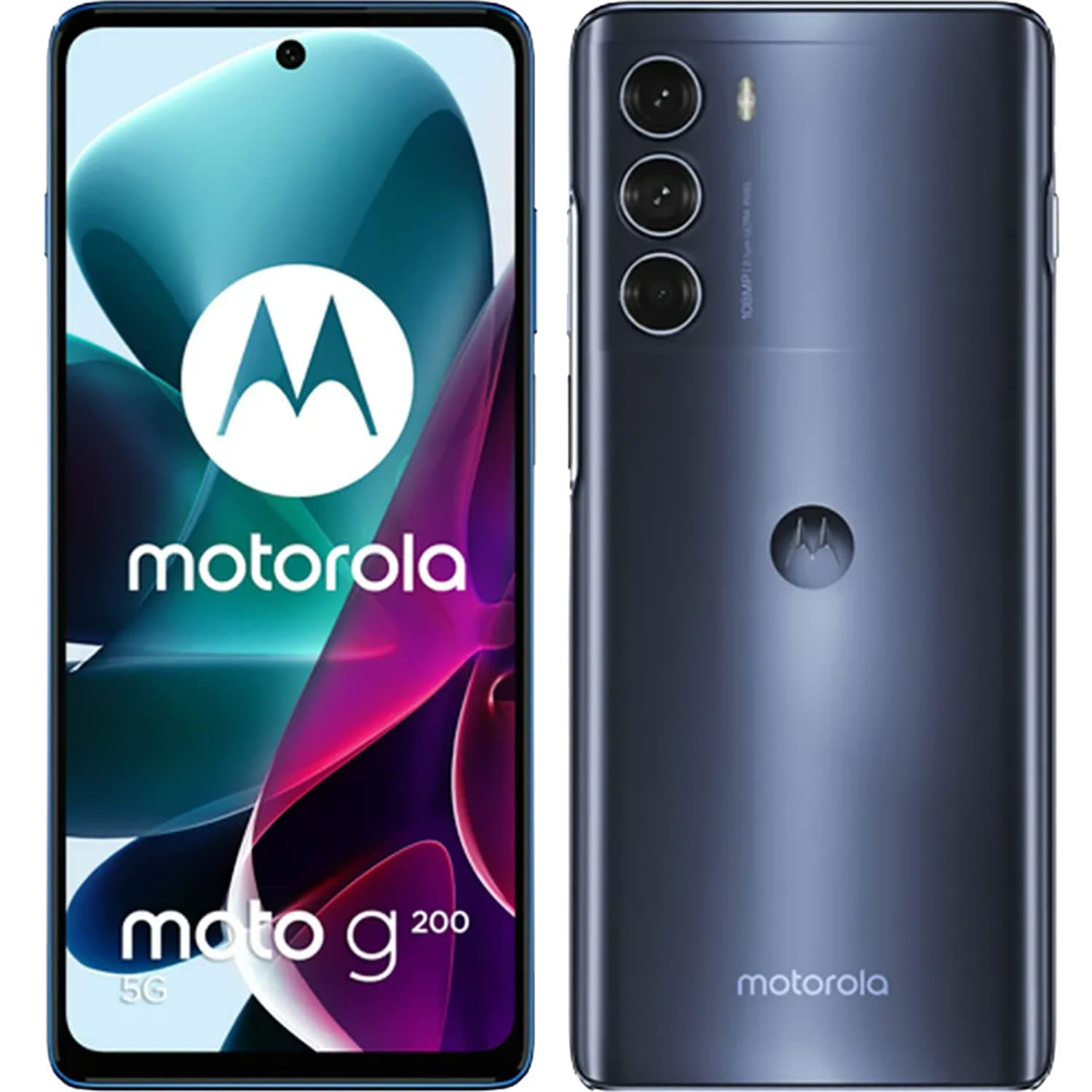 motorola Moto G200 Dual-SIM 128GB ROM/8GB RAM Factory Unlocked 5G Smart Phone (Stellar Blue, International Version)