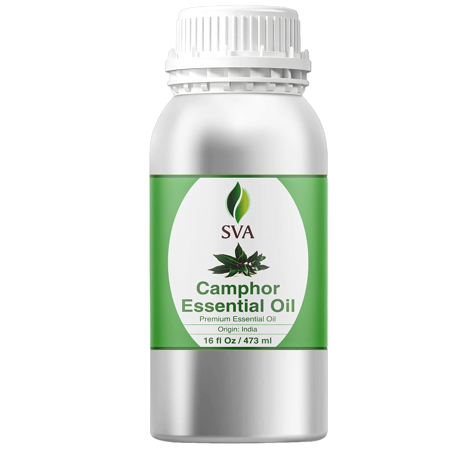 SVA Organics Camphor Essential Oil (16 Ounce) - 100% Pure and Natural therapeutic Grade Essential Oil | Perfect for Aromatherapy, Relaxation,Skin