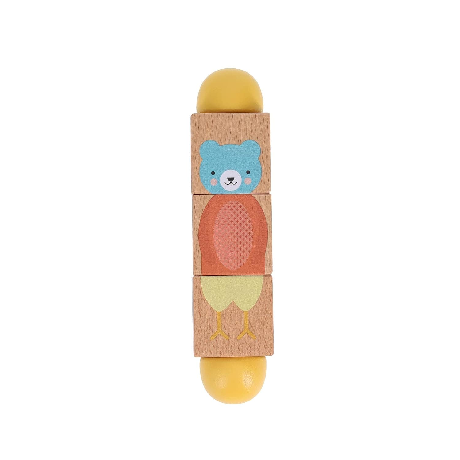 Petit Collage Match-up Wooden Twist Toy