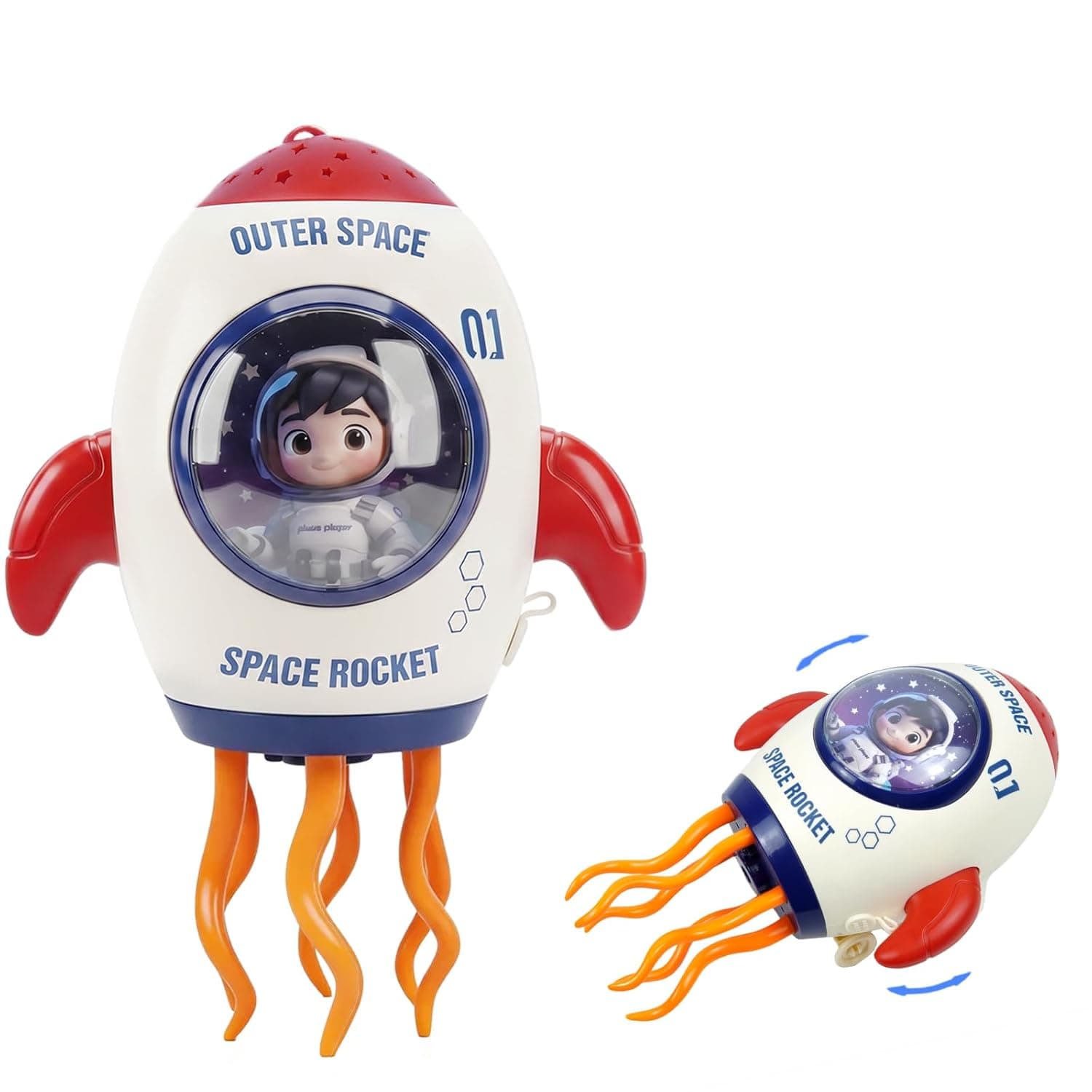 Dancing Squid Baby Toy, Interactive Crawling Tummy Time Toy with Music & Starlight for Infants, Encourages Crawling, Walking & Early Learning, Birthday Gift for Kids 3+