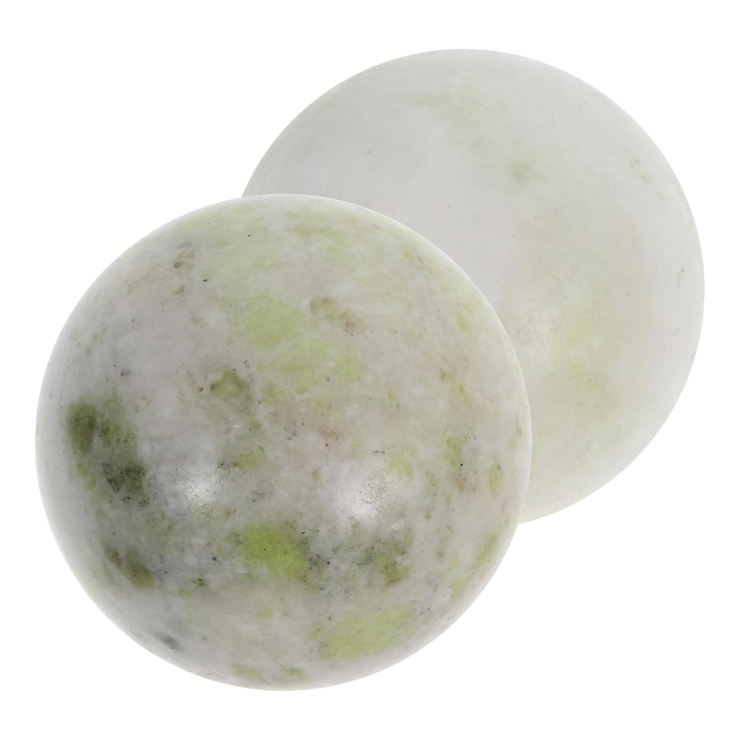 Healeved 2pcs Jade Baoding for Hand Therapy Chinese Meditation Massage for Relief and Deep Tissue Relaxation Ergonomic Design Portable Storage Box