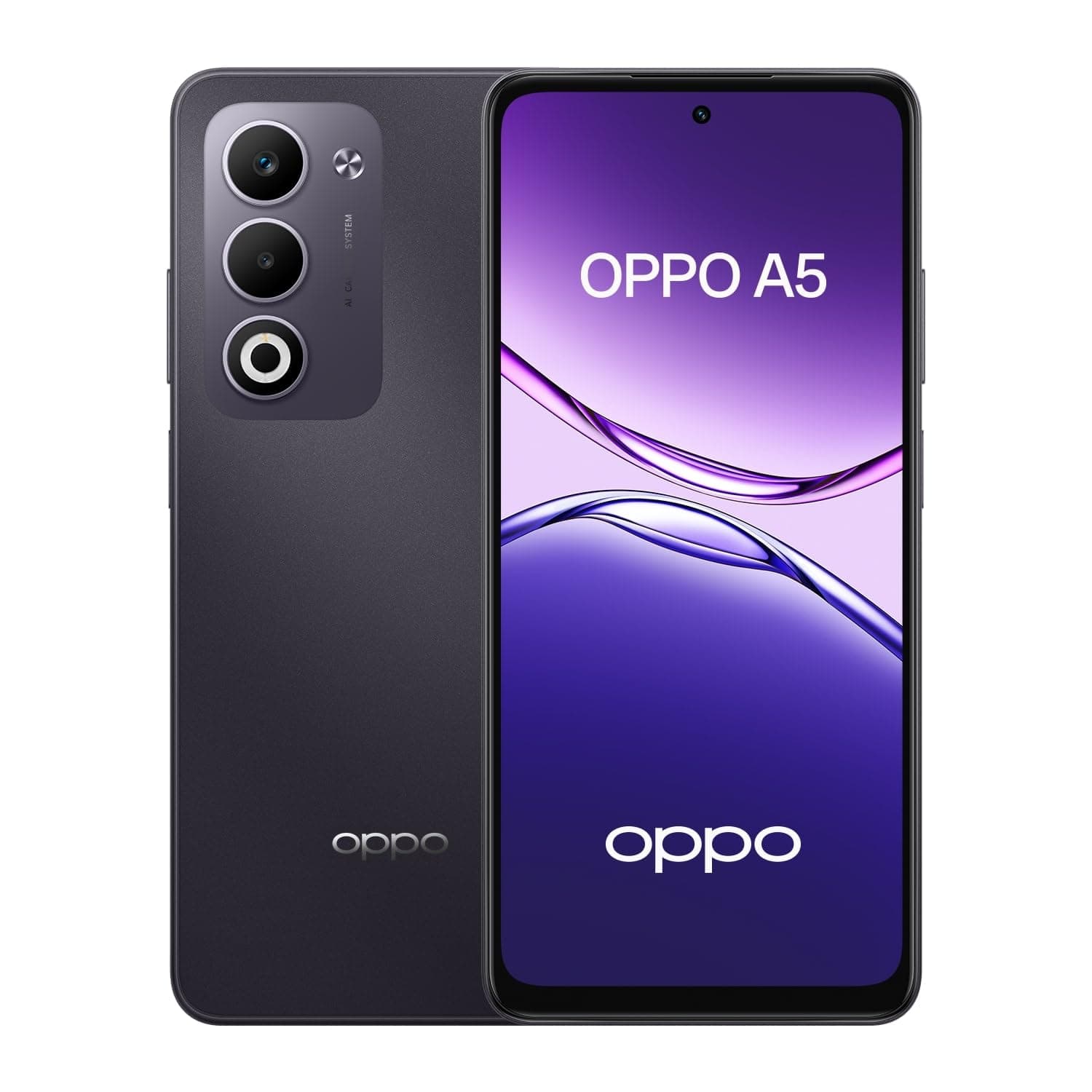 Oppo A5 Dual-SIM 128GB ROM + 4GB RAM (GSM Only | No CDMA) Factory Unlocked 5G Smartphone (Midnight Purple) - International Version