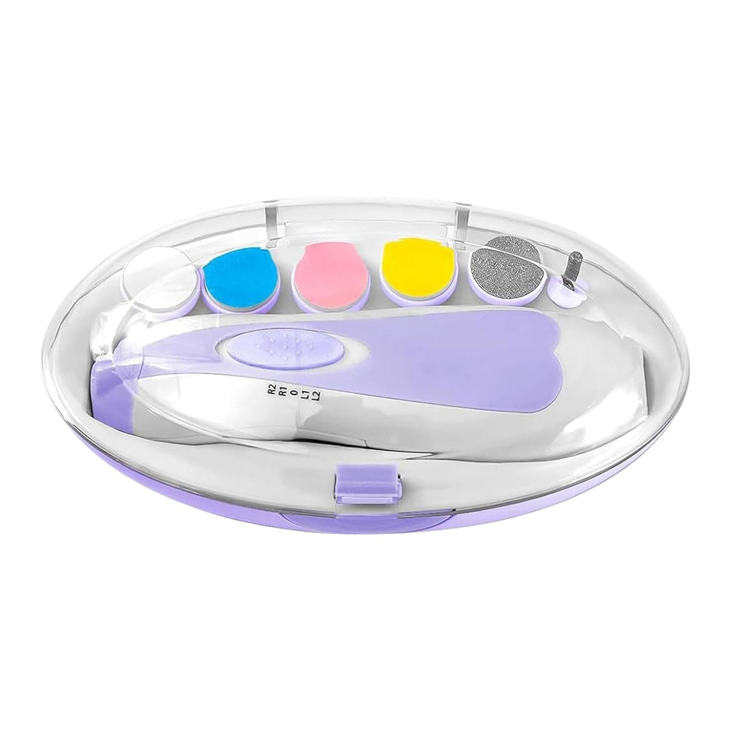 Young Kids Nail Trimmer Multi-Speed Fingernails Care | Electric Nail File Drill for Children Boys Girls Home Bedroom Travel Kindergarten Cradle