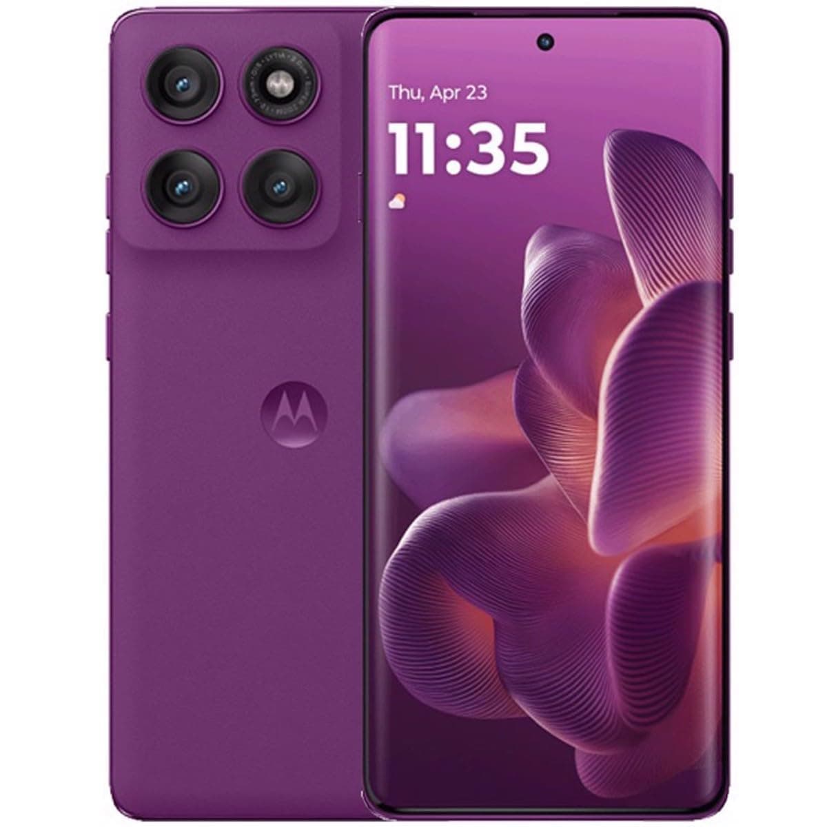 Motorola Edge 60 Pro DUAL-SIM 512GB ROM + 12GB RAM (GSM Only|No CDMA) Factory Unlocked 5G Smartphone (Pantone Sparkling Grape) - International Version