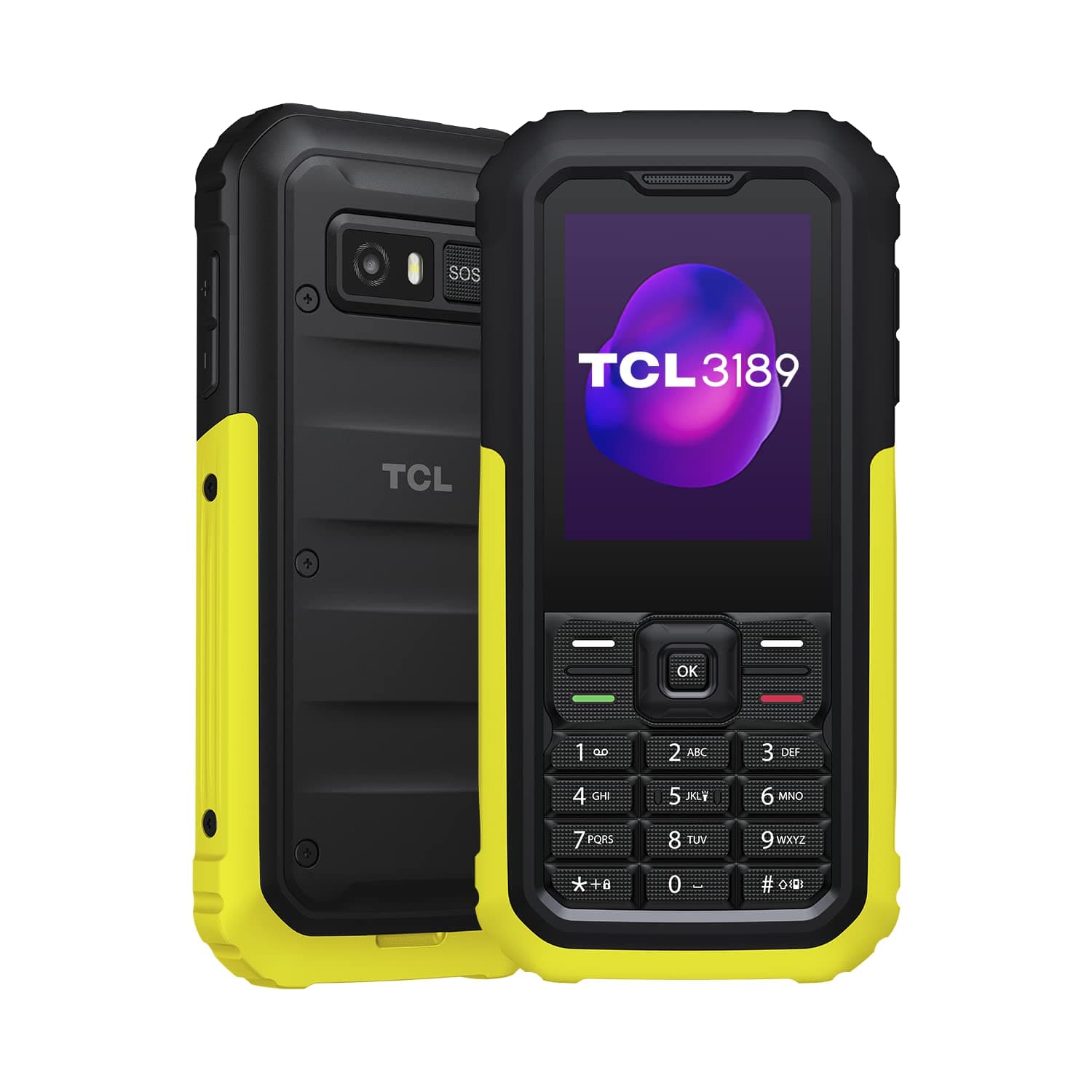TCL 3189 DUAL-SIM 128MB ROM + 64MB RAM (GSM Only | No CDMA) Factory Unlocked 4G/LTE Smartphone (Yellow) - International Version