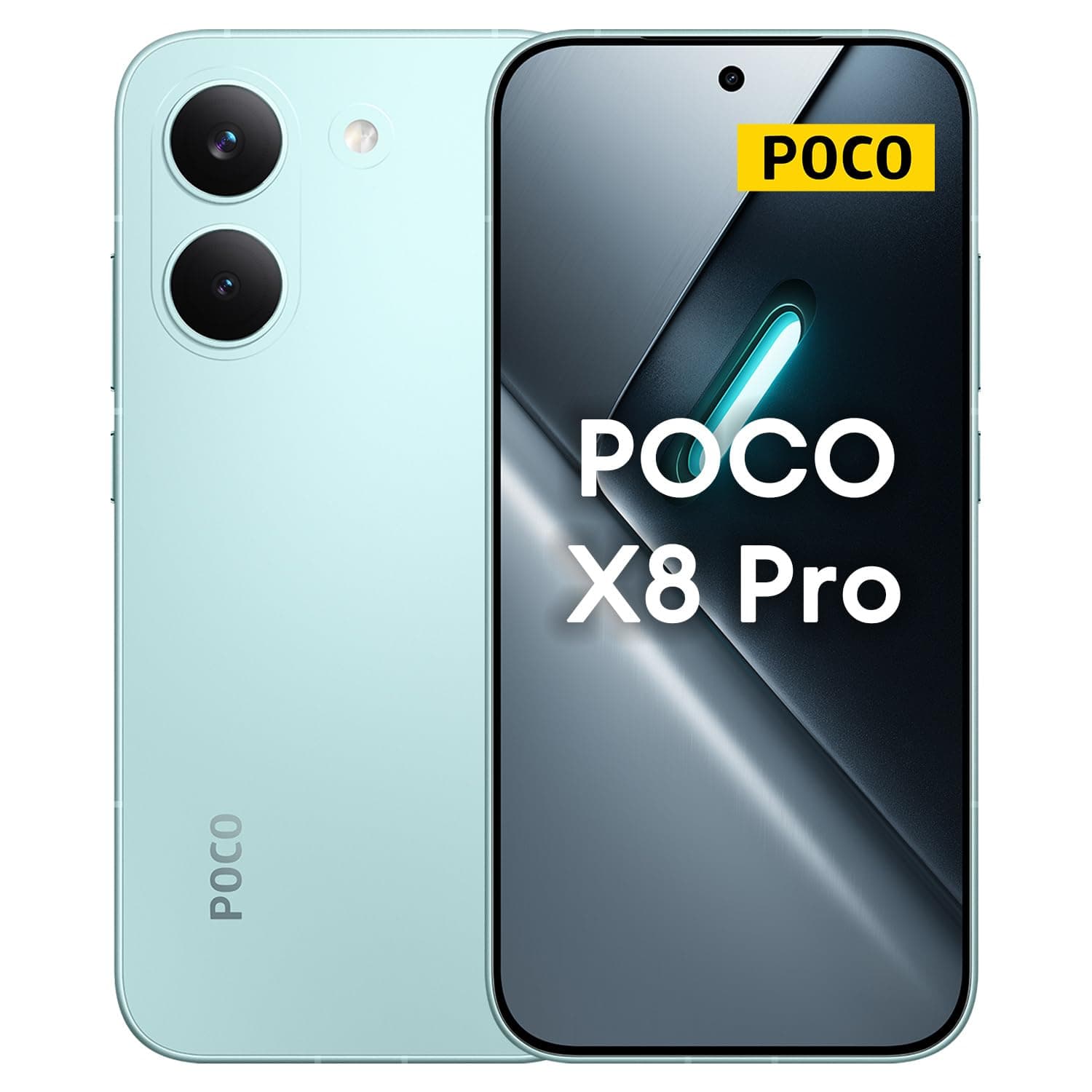 Xiaomi Poco X8 Pro Dual-SIM 512GB ROM + 12GB RAM (GSM Only | No CDMA) Factory Unlocked 5G Smartphone (Mint Green) - International Version