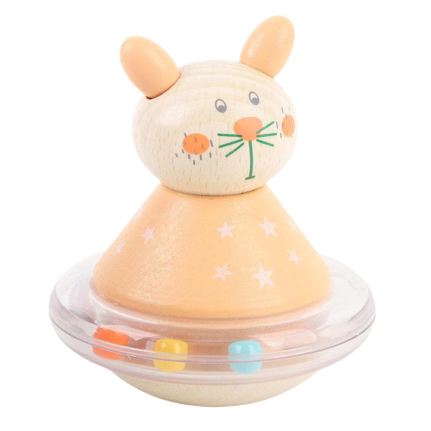 Eacam Precise Infant Rattle Cute Educational Cartoon Cat Grab Shake Toy for