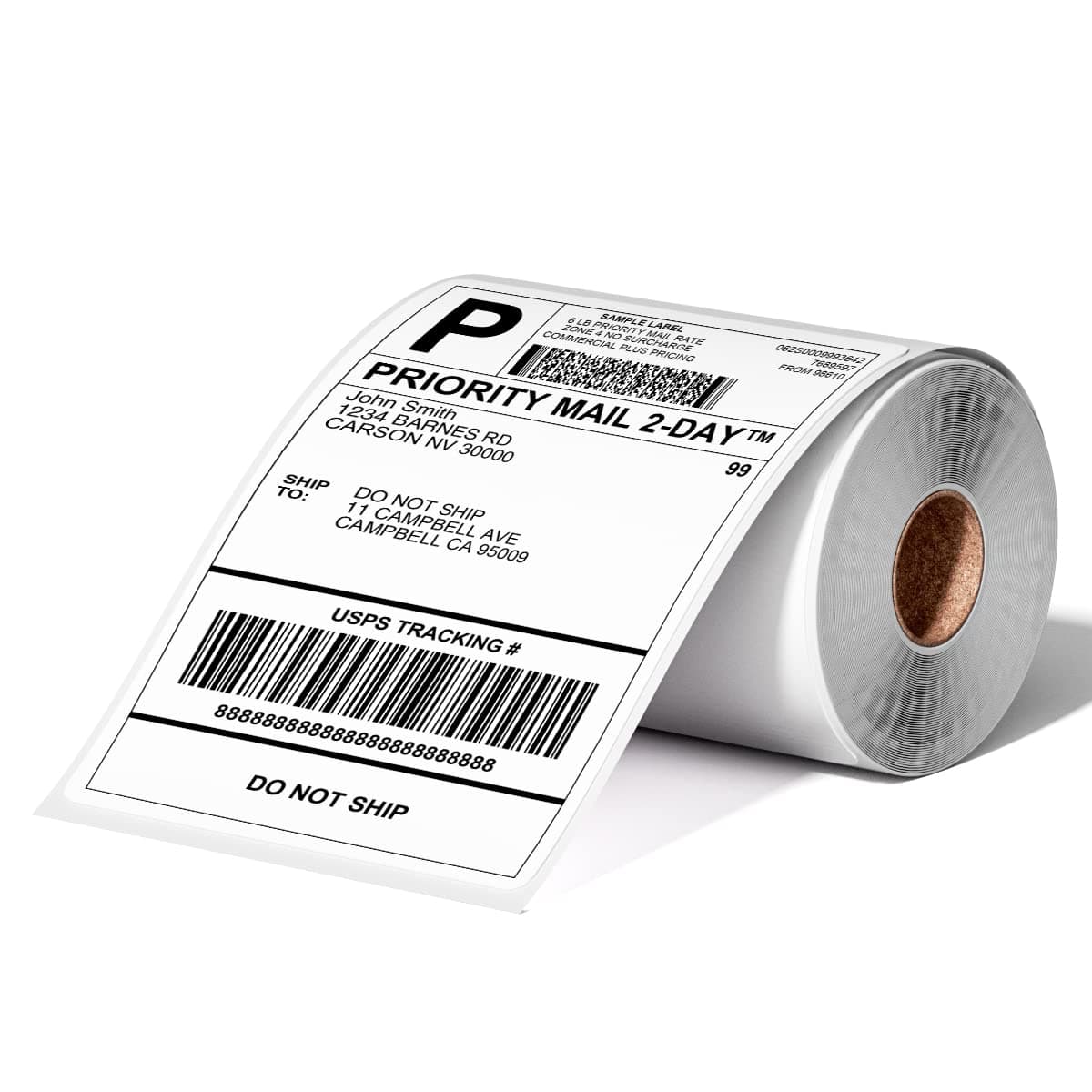 Phomemo 4x6 Thermal Direct Shipping Label, 4''x 6'' Roll Labels | Compatible with Phomemo, MUNBYN, Nelko, Rongta, ASprink, Fargo Label Printer, 1 Pack of 250 Labels