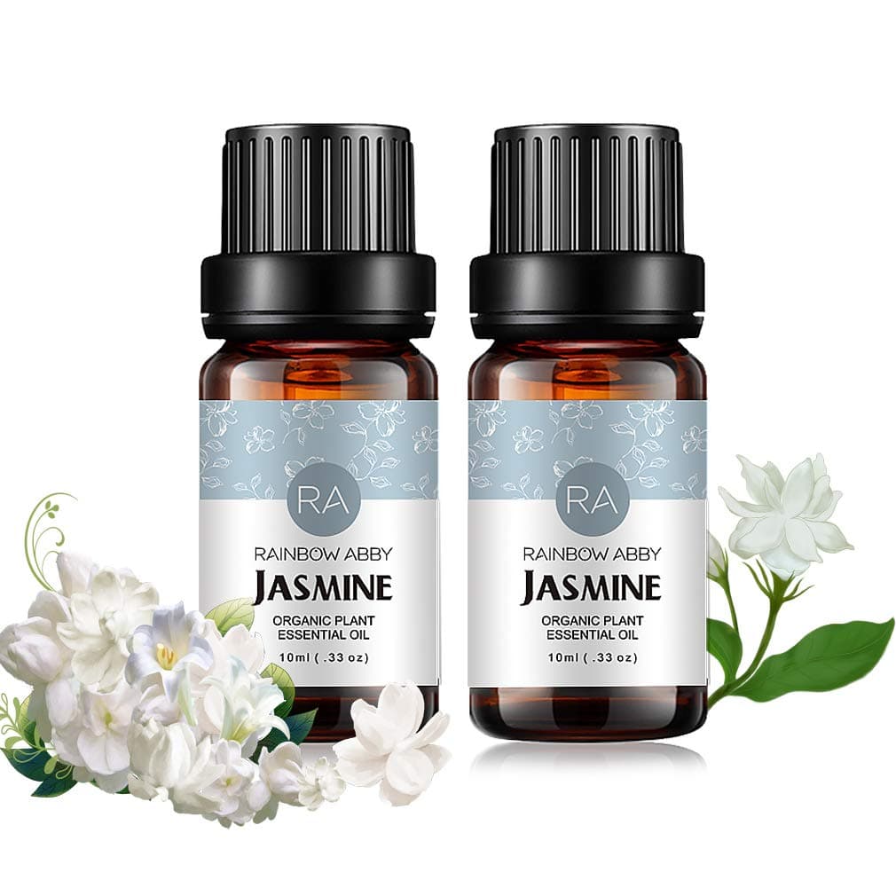 2-Pack Jasmine Essential Oil 100% Pure Orangic Aroma Plant Essential Oils Set for Diffuser - 2x10ML