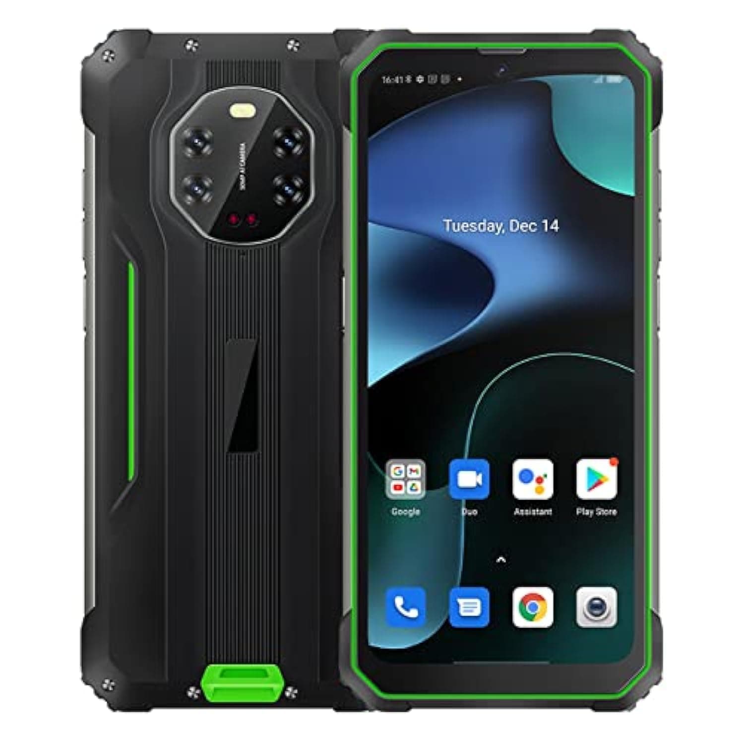 BV8800 Rugged Smartphone 90hz Screen 8GB + 128GB Helio G96 Android 11 8380mAh Phone 50MP + 16MP NFC (green)
