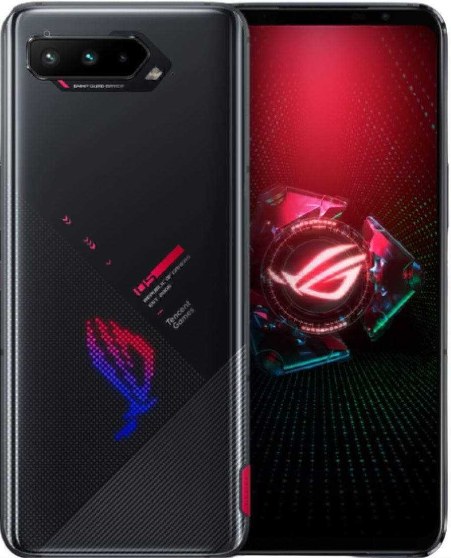 ASUS ROG Phone 5 5G Dual ZS673KS / I005DA 128GB 8GB RAM Factory Unlocked (GSM Only) Tencent Games Google Play Installed - Phantom Black