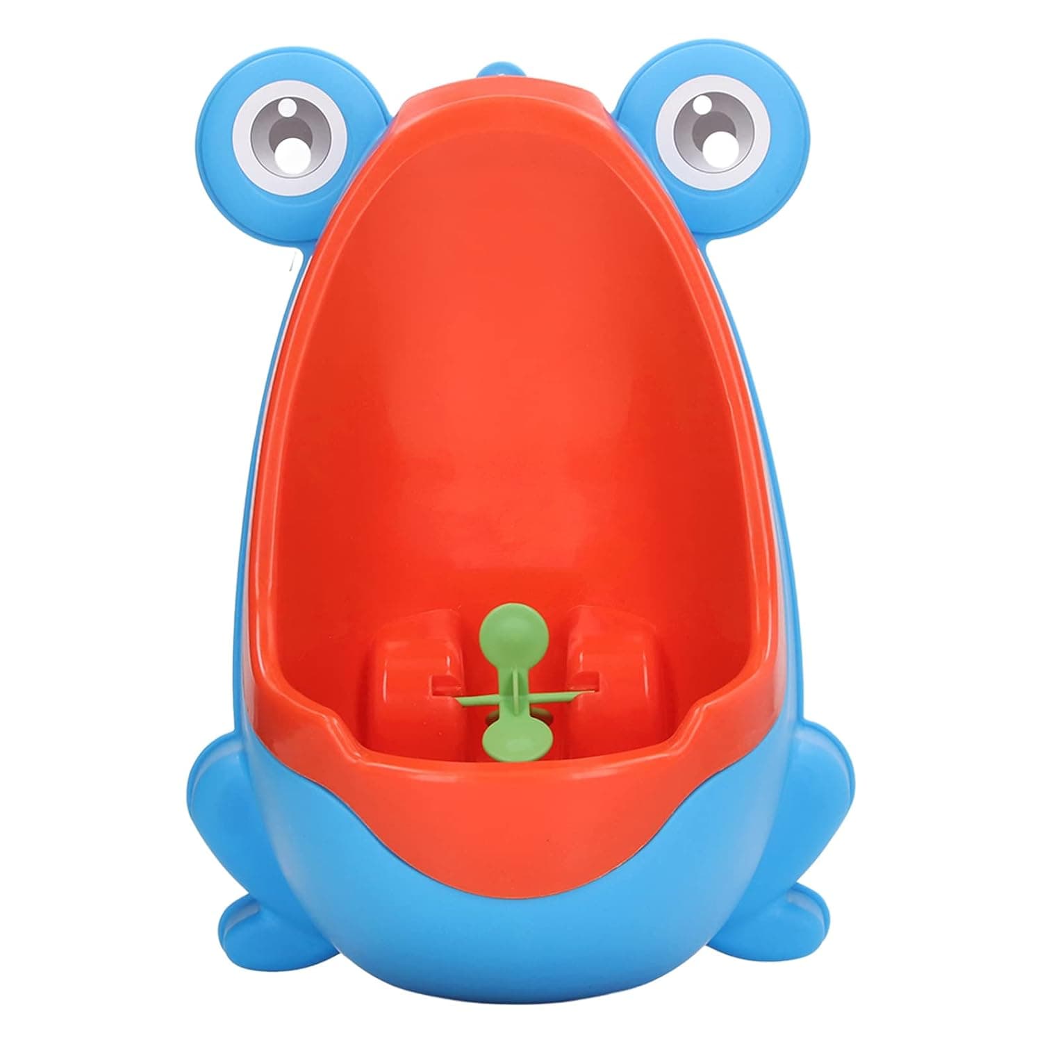Kids Potty Training Potty Funny Cartoon Animal Shape Potty for Toddlers with Suction Cups and Hangers for Bathroom Wall Mount (Blue)