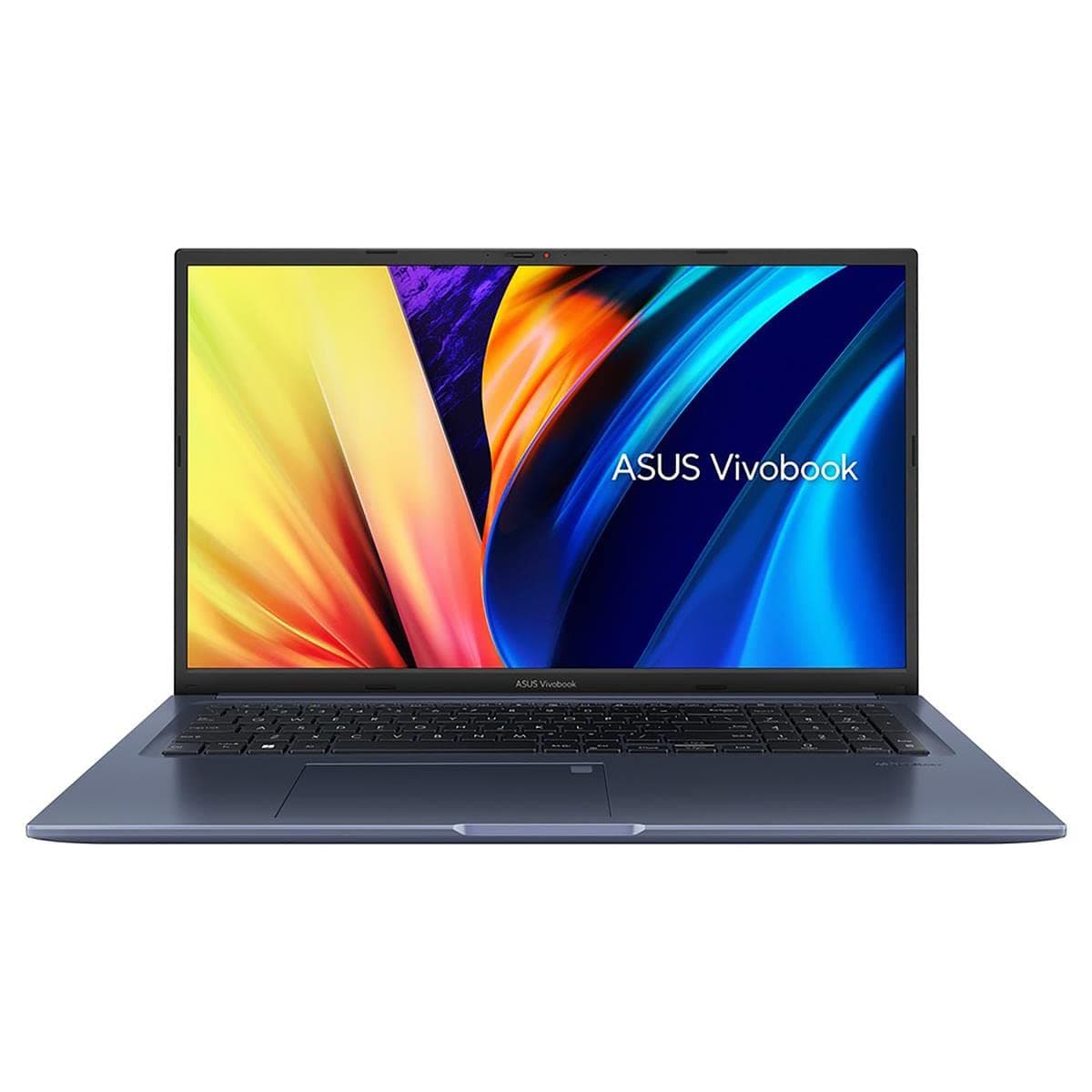 ASUS VivoBook 17X Laptop, 17.3” FHD Display, AMD Ryzen 7 5800H CPU, AMD Radeon Graphics, 8GB RAM, 512GB SSD, Fingerprint Sensor, Windows 11 Home, Quiet Blue, S1703QA-DS71