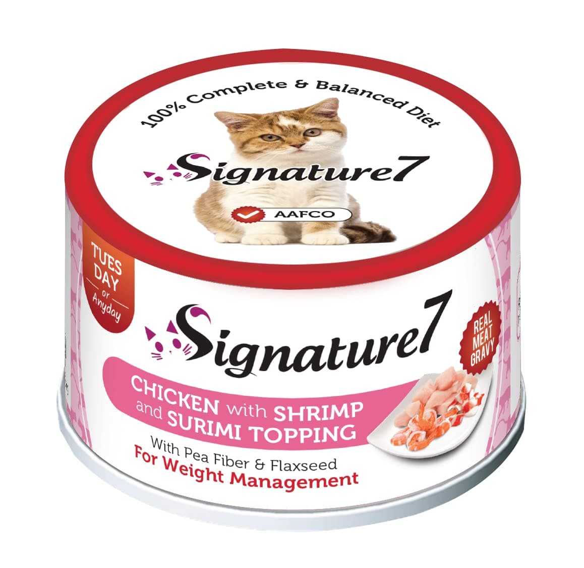 Signature7 Chicken With Shrimp & Surimi Topping (Tues) Can 70G