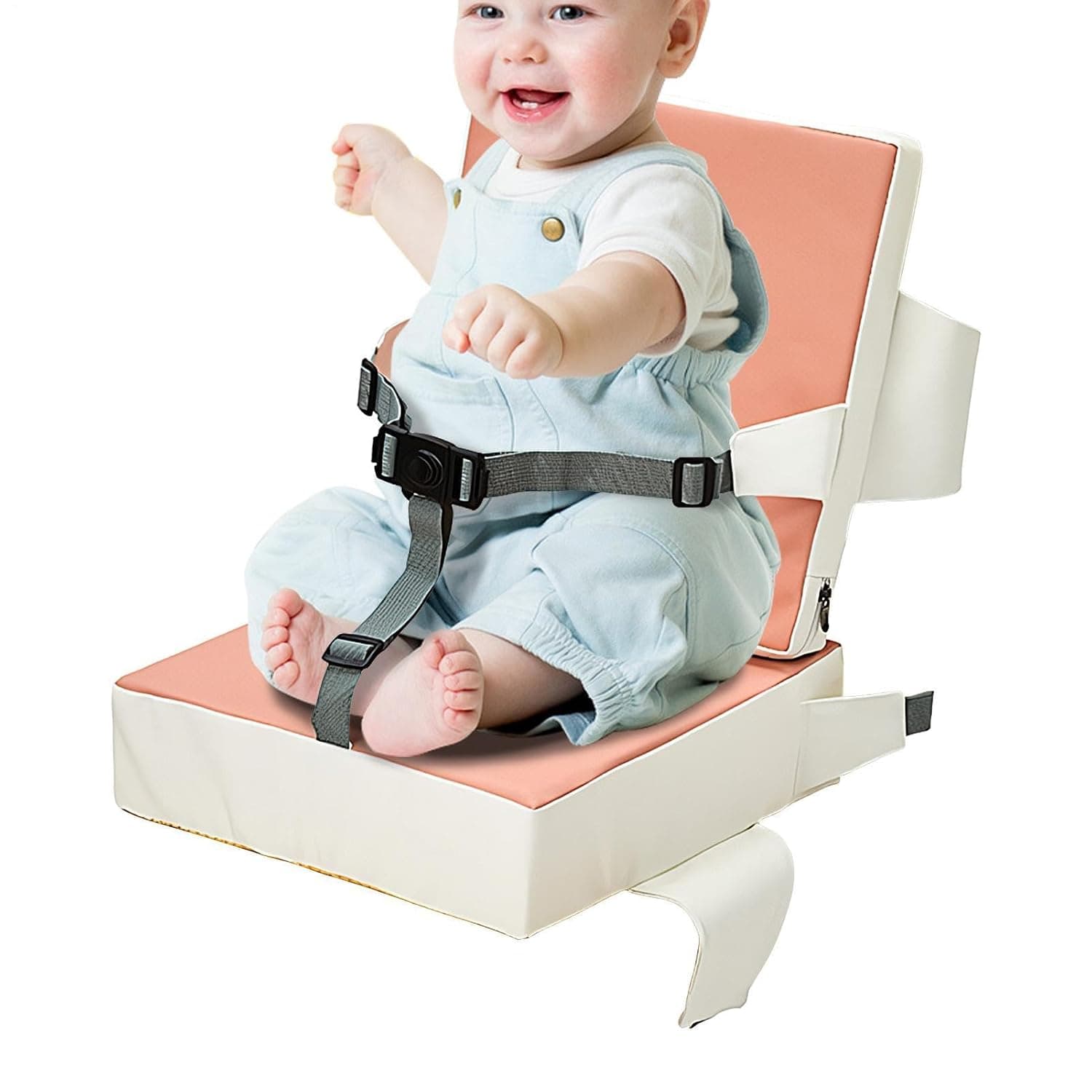 Booster Seat for Kitchen Chair Waterproof Backrest Canteen | Travel Child Booster Seat Backrest Home Travel Portable Compact Easy Clean Non Slip Little Kids Dining Chair Mealtime