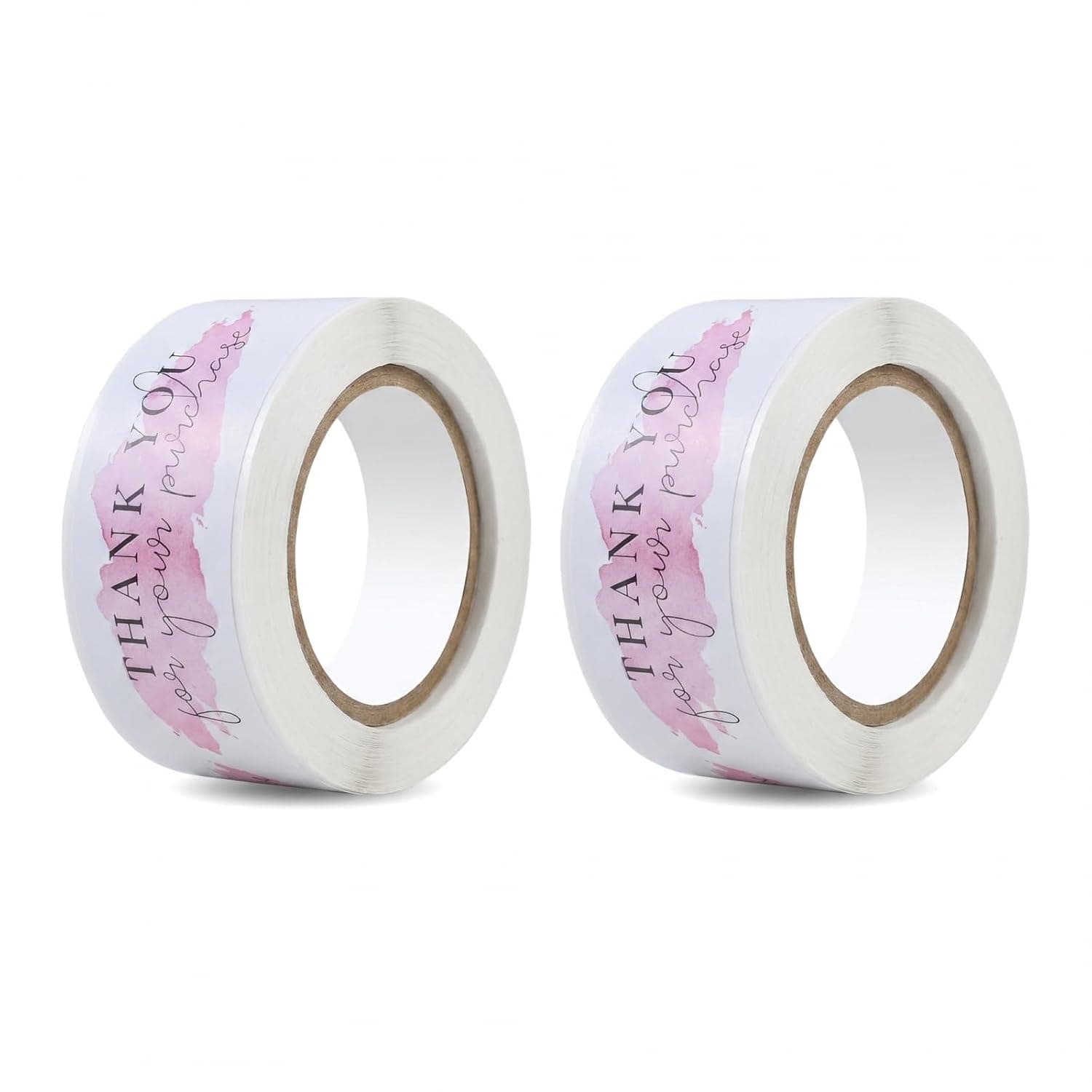 Thank You Stickers Roll, 240 Pcs Self Adhesive Rectangular Thank You for Your Purchase Stickers Labels for Small Business Packaging, Envelopes, Gift Wrapping, Party Bags
