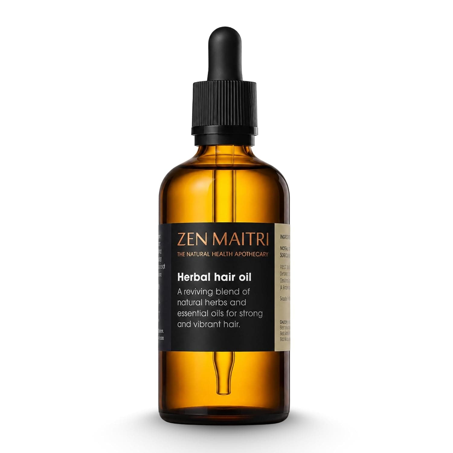 Hair Loss Dry Scalp & Damaged Hair Ayurvedic Black Seed Oil Castor Oil Rosemary Natural Ingredients | Zen Maitri |50 ml