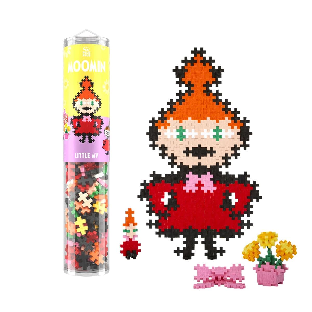Plus-Plus 4392 Kleine My, Ingenious Construction Toy, Creative Building Blocks Tube, Puzzle by Number, 270 Pieces, Building Block Set for Children from 5 Years, Moomins