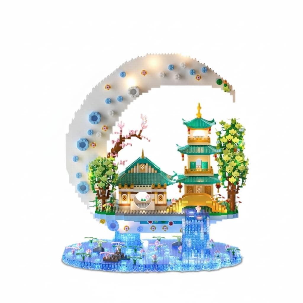 Chinese Architecture Micro Building Blocks, Guanghan Palace Mini Model Kit, 3060 PCS Creative MOC Construction Bricks, Collectible DIY Craft Gift for Adults