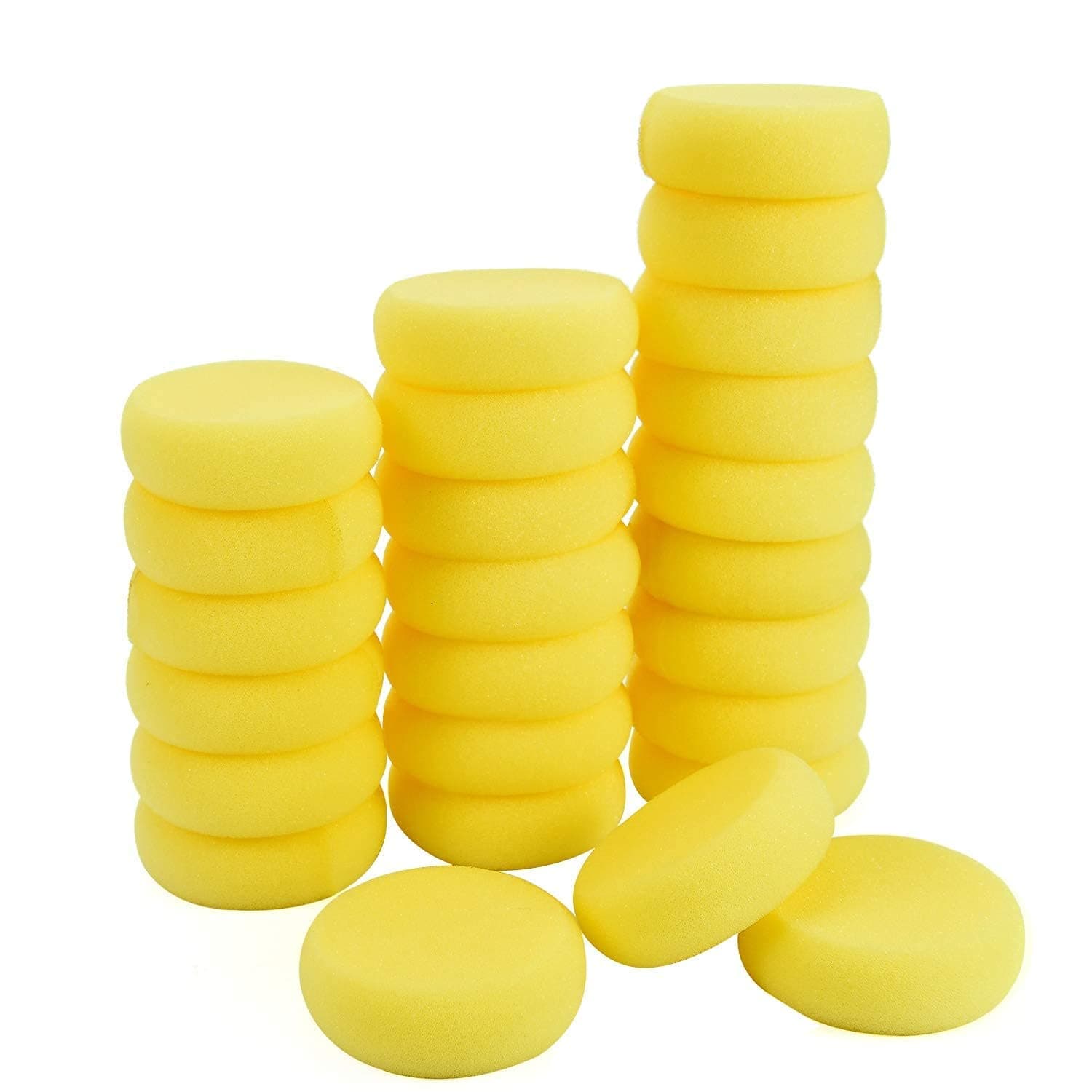 25 Pcs Painting Sponge, MAKINGTEC Artist Sponge for Watercolor, Crafts, Pottery, Clay, Ceramics, Face Painting & Household Use (2.8 Inch)
