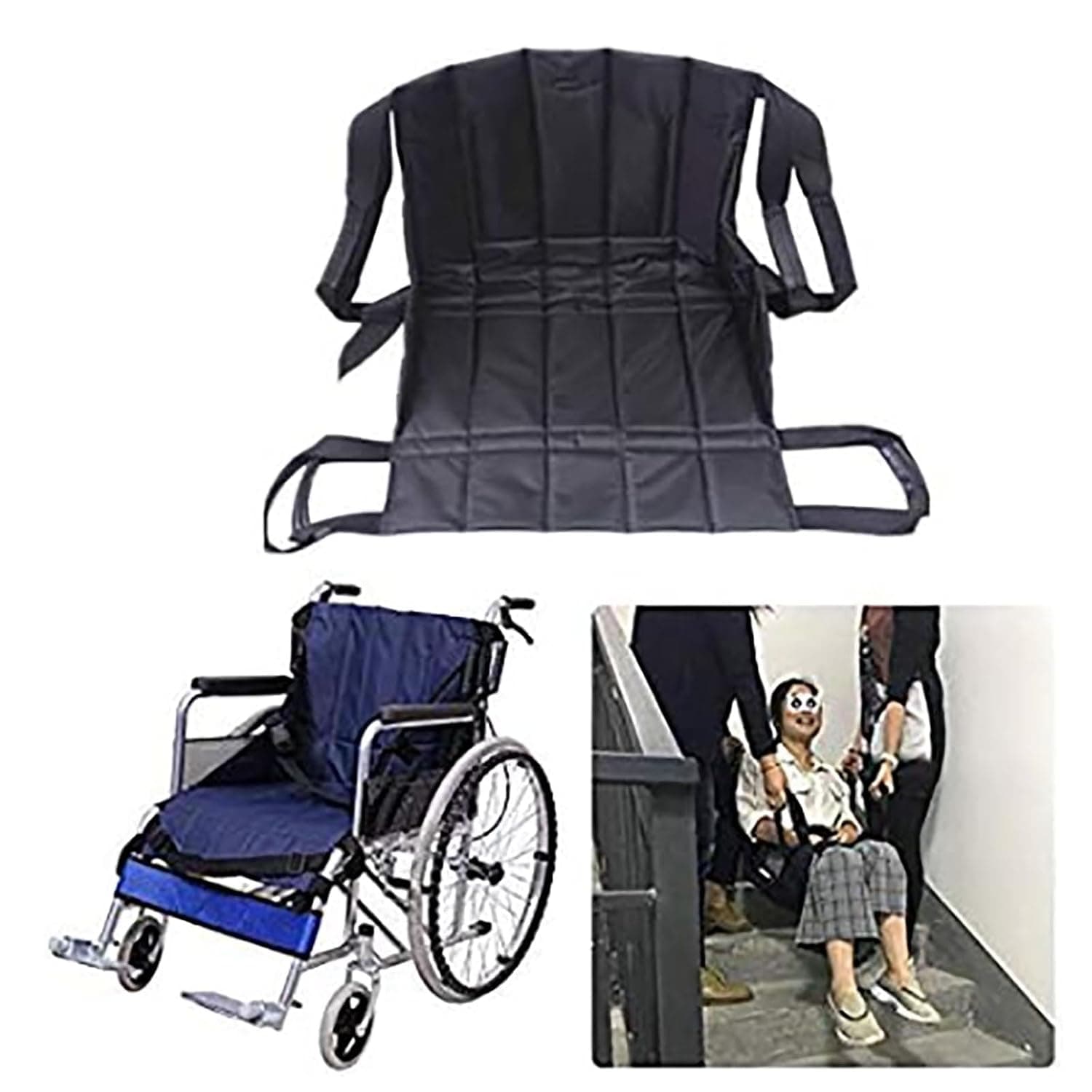 Full Body Medical Lifting Sling, Slide Board Transfer Emergency Evacuation Chair Wheelchair Belt Safety Sliding Transferring Disc Use