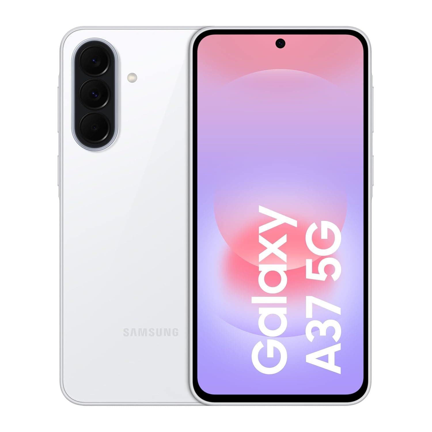 Samsung Galaxy A37 5G Android Smartphone, 256GB Storage, 8GB RAM, Awesome White, 6x OS Upgrades, Large Display, 50MP Camera, Long Battery Life (KSA Version)