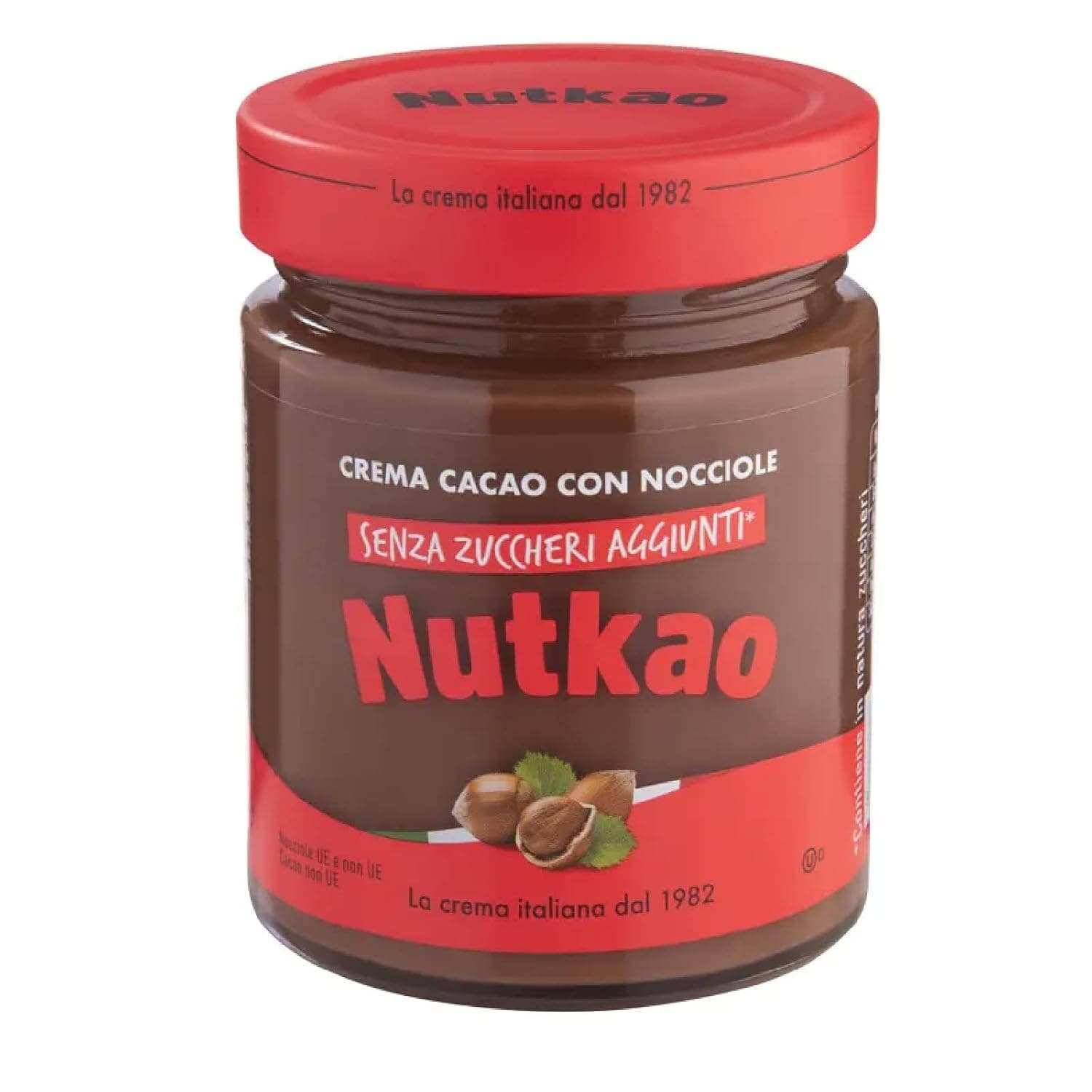 NUTKAO No Added Sugar Hazelnut & COCOA CREAM 350G