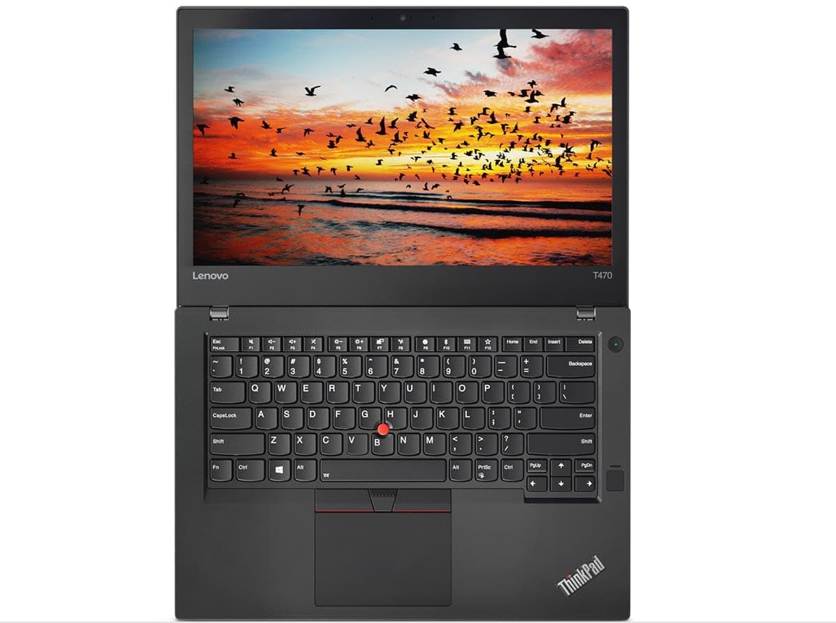 Lenovo (Refurbished) Thinkpad T470 Laptop, 14-inch Notebook Computer, Core i7-7600 2.8Ghz, 16GB DDR4 RAM, 256GB SSD, Webcam, Windows 11 (Renewed)