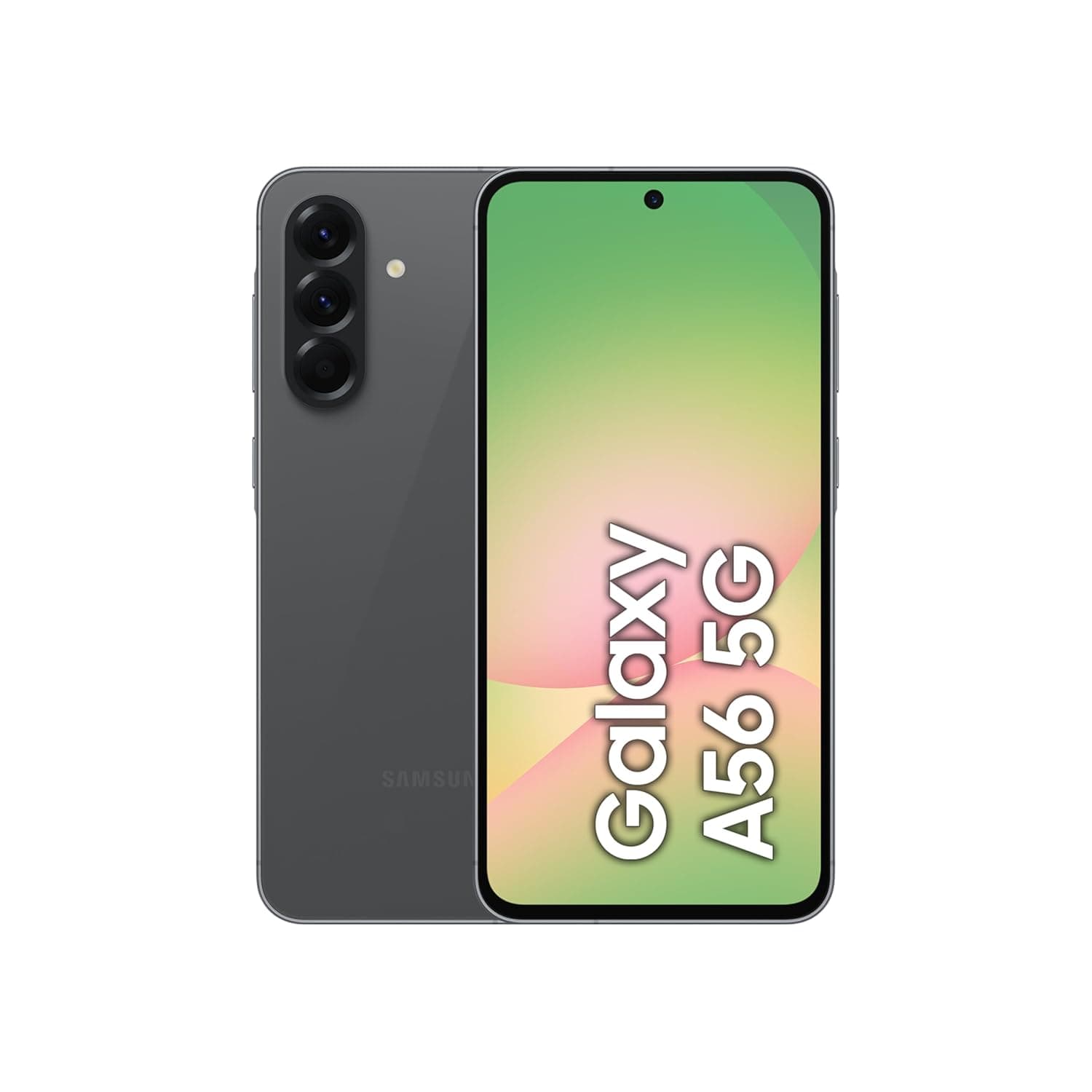 Samsung Galaxy A56 5G, Android Smartphone, 256GB Storage, 8GB RAM, Awesome Graphite, 6x OS Upgrades, Large Display, Long Battery Life (KSA Version)