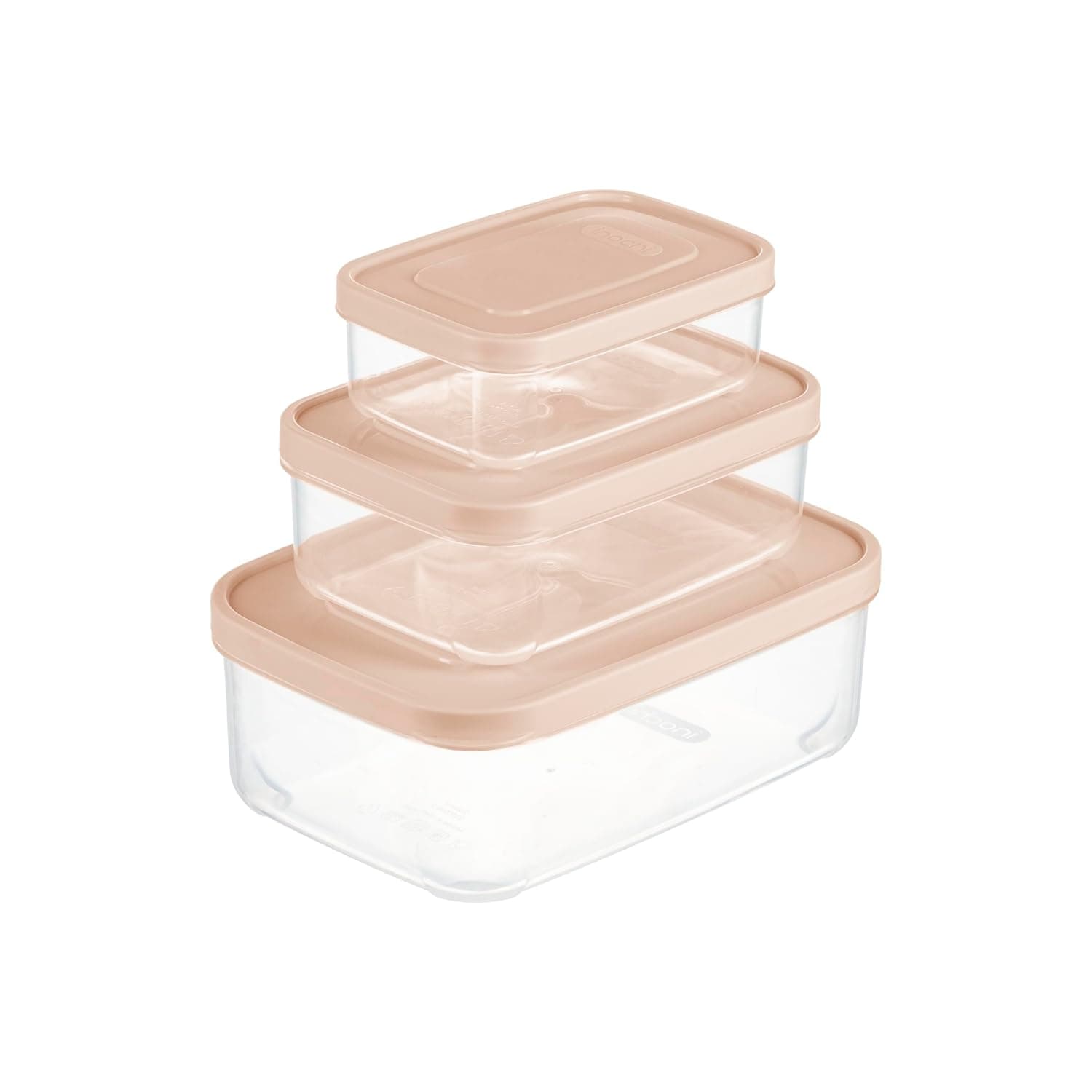 Inochi Food Storage Container Set 3pcs (500-1000-2000ML)|Store and Preserve Food, Pack Lunch, Kitchen Organizer|Freezer, Microwave & Dishwasher Safe|Reusable Food Storage-Orange