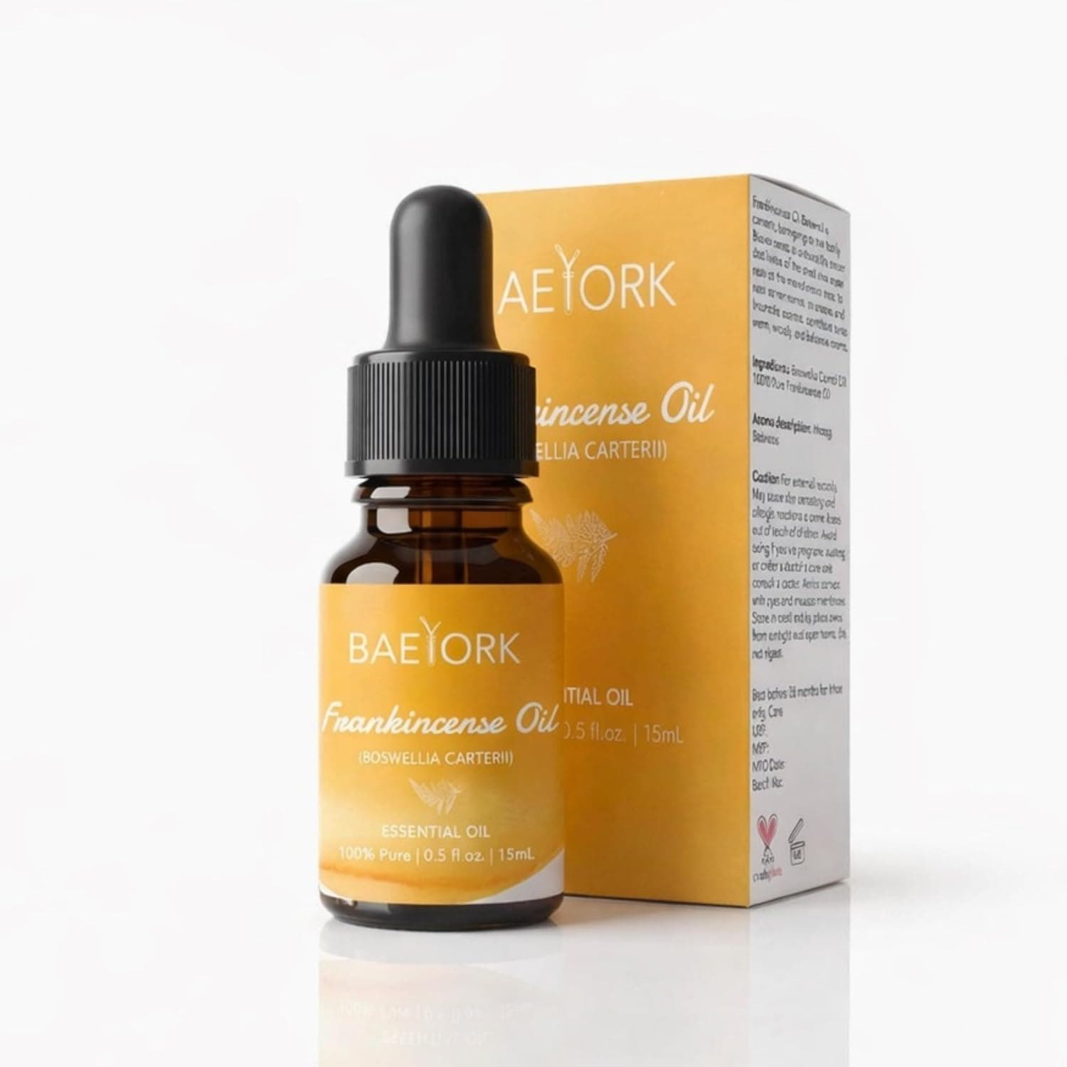 Frankincense Essential Oil for Aromatherapy, Relaxation, Meditation & Stress Relief | Warm, Grounding Aroma for Diffuser & Massage | PETA Approved | 100% Pure & Natural | 15ml