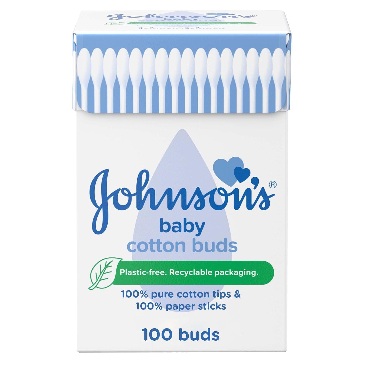 Johnson's Baby Cotton Buds, Box of 100 sticks