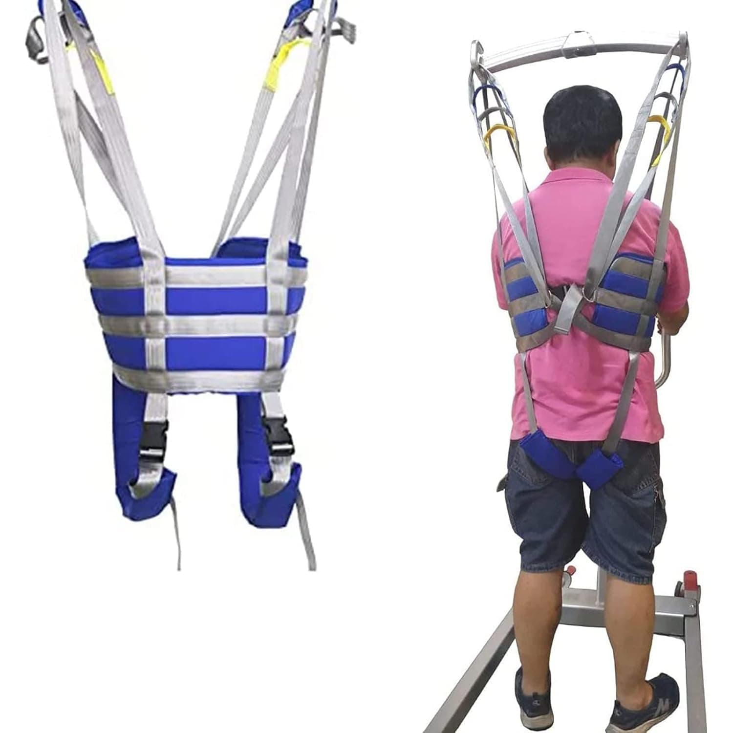 Patient Lift Sling, Full Body Sling, Help Patient Transfer, Assist Patients In Rehabilitation Walking Training, For Elderly And Disabled People (Size : L)