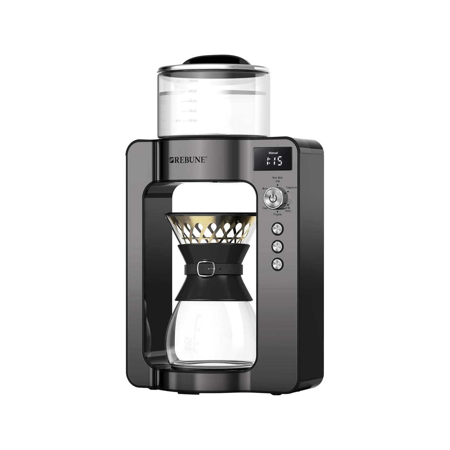 REBUNE Arabica Coffee Distillation Machine 1 Liter, 1500 Watts RE-6-027